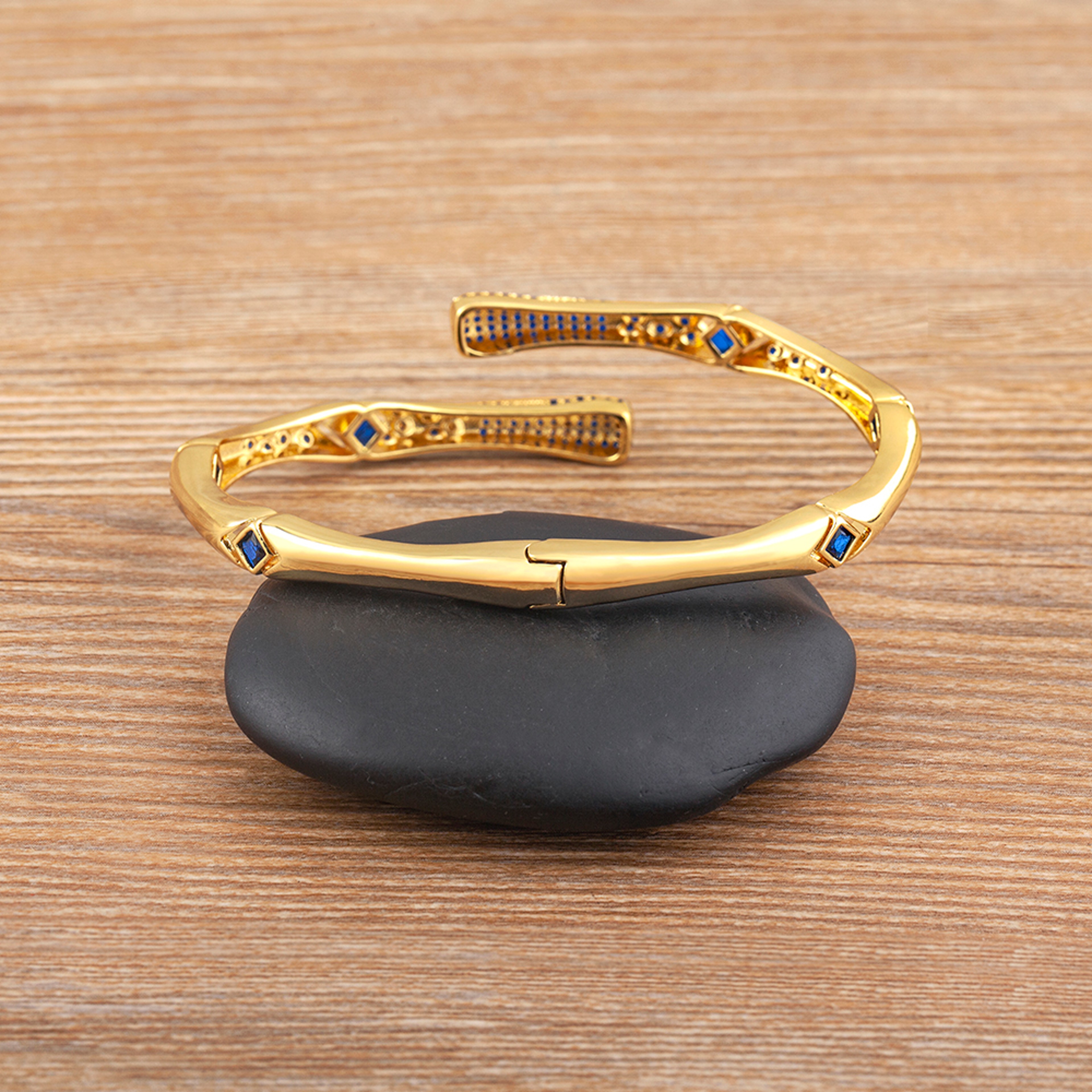 Elegant Adjustable Zircon Bangle Bracelet for Women Classic Geometric Fashion Jewelry – view 4