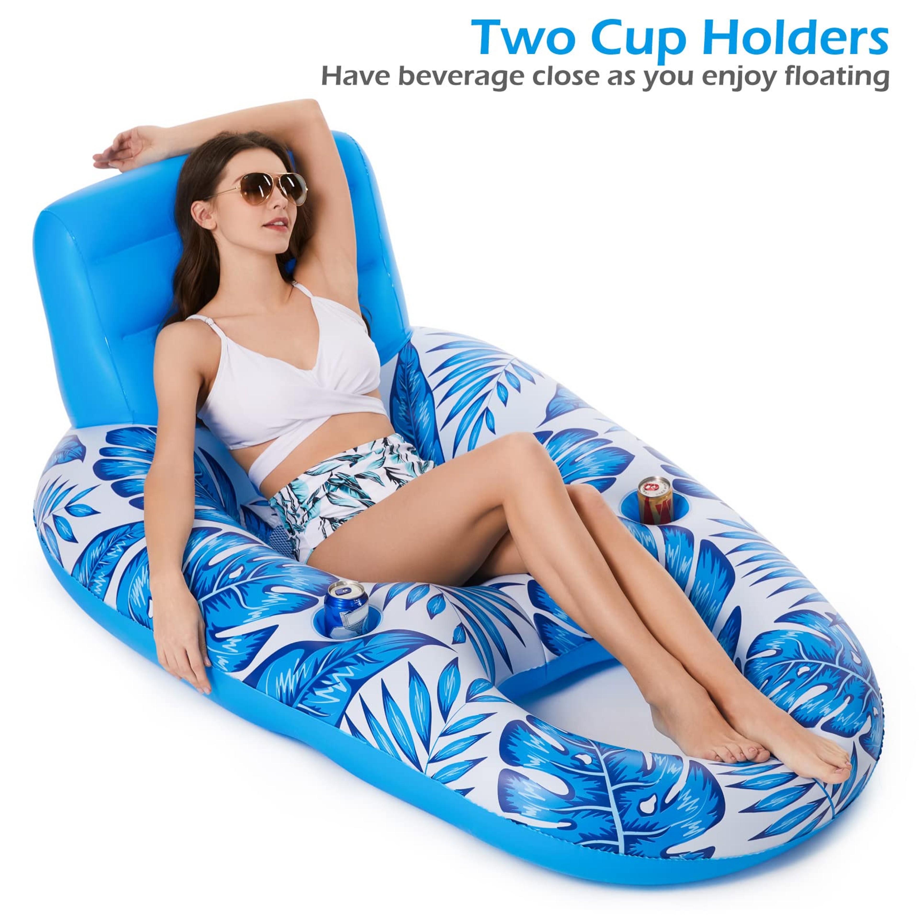 Luxury Adult Pool Float Lounger Chair for Pool Lake & Beach Relaxation – view 4