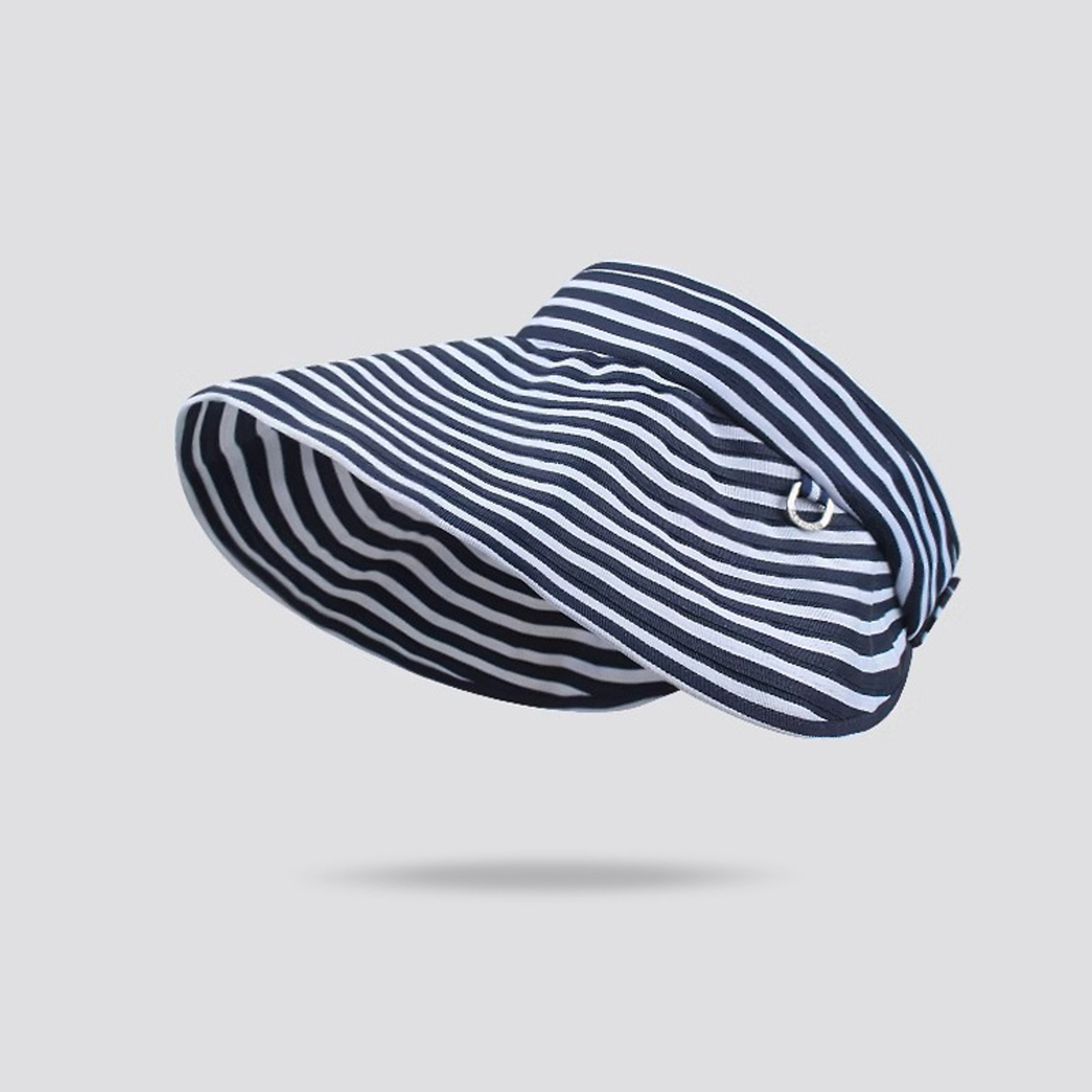 Foldable Wide Brim Sun Visor Hat For Women With UV Protection And Striped Headband 8