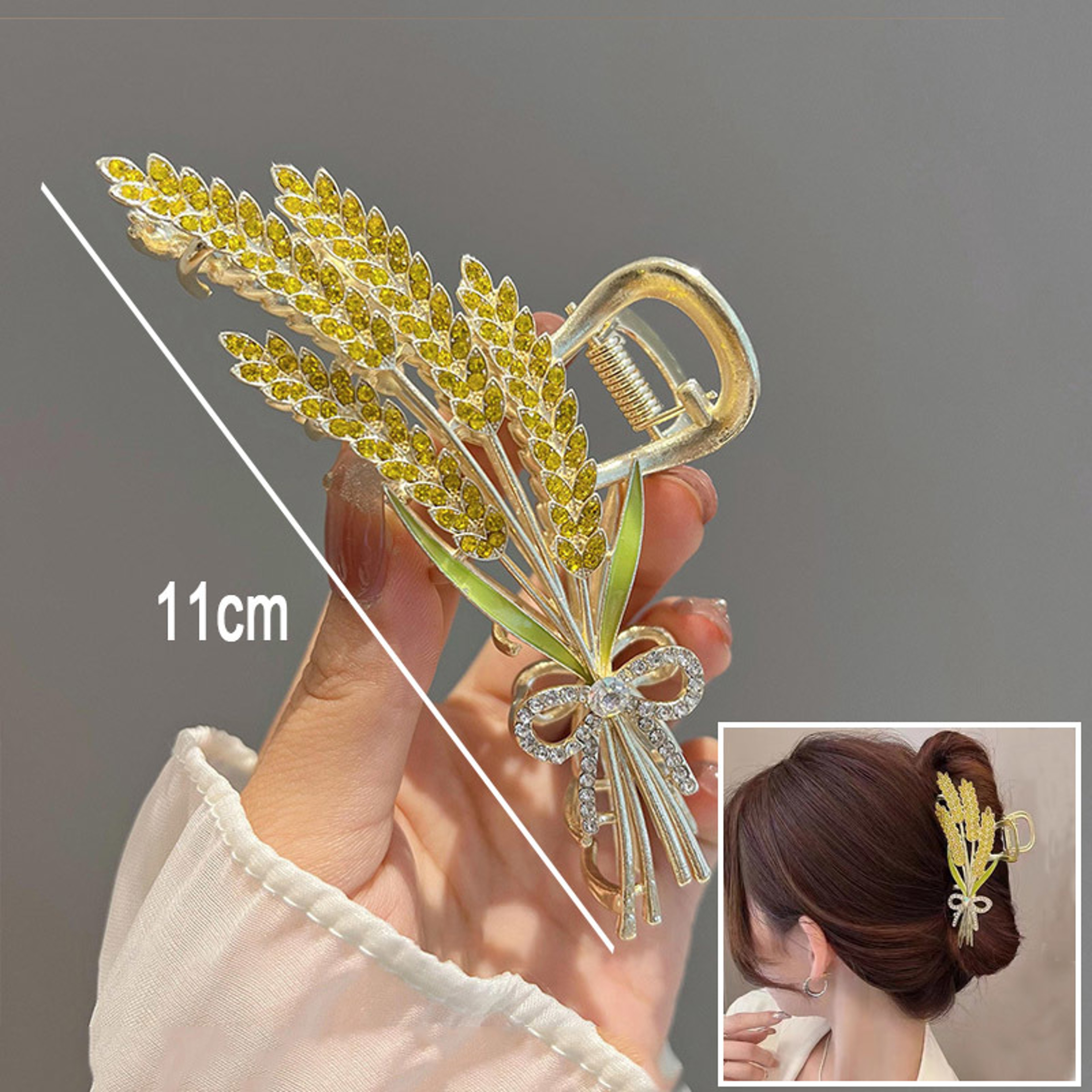 Sweet Bloom Flower Hair Claw Clip for Women Cute Shark Hair Clip Ponytail Hair Accessory – view 15