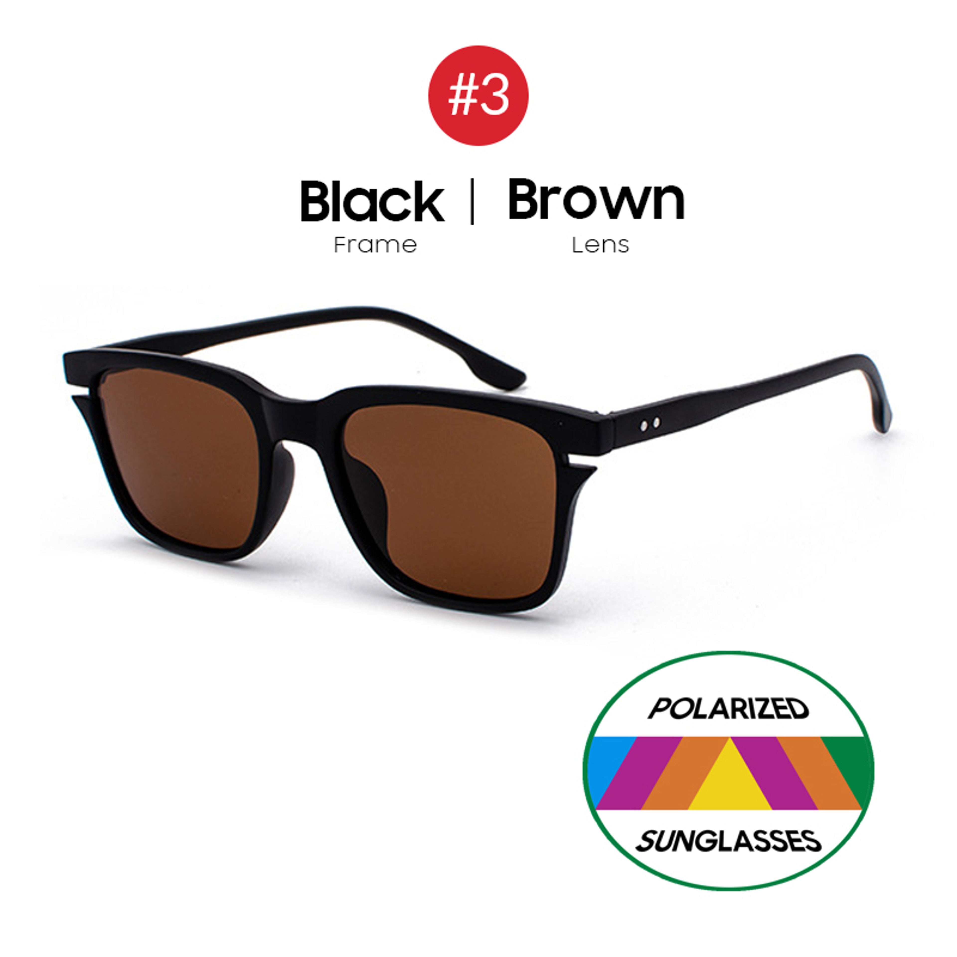 Polarized Sunglasses UV Vintage Square Driving Shades for Men & Women – view 7