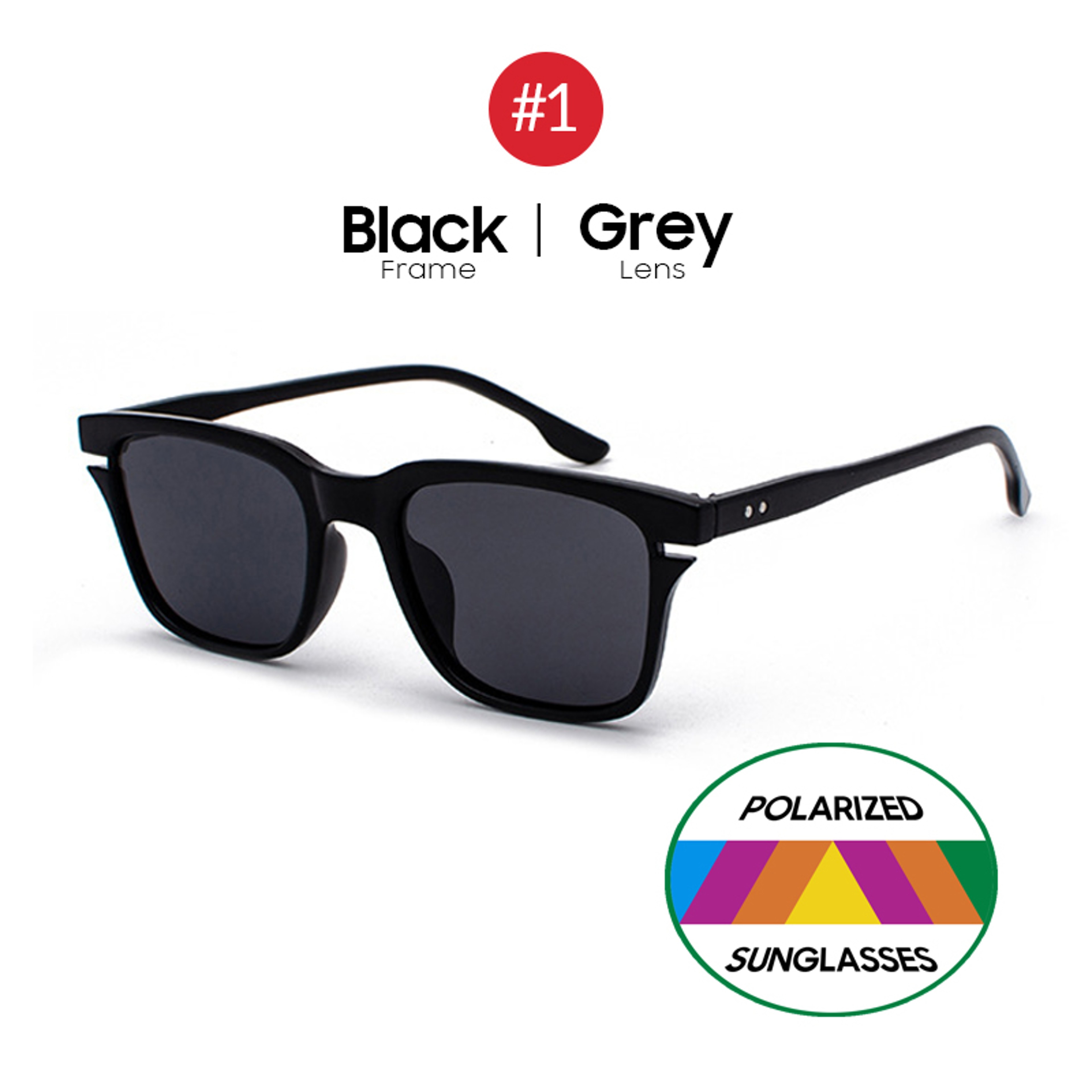 Polarized Sunglasses UV Vintage Square Driving Shades for Men & Women – view 9