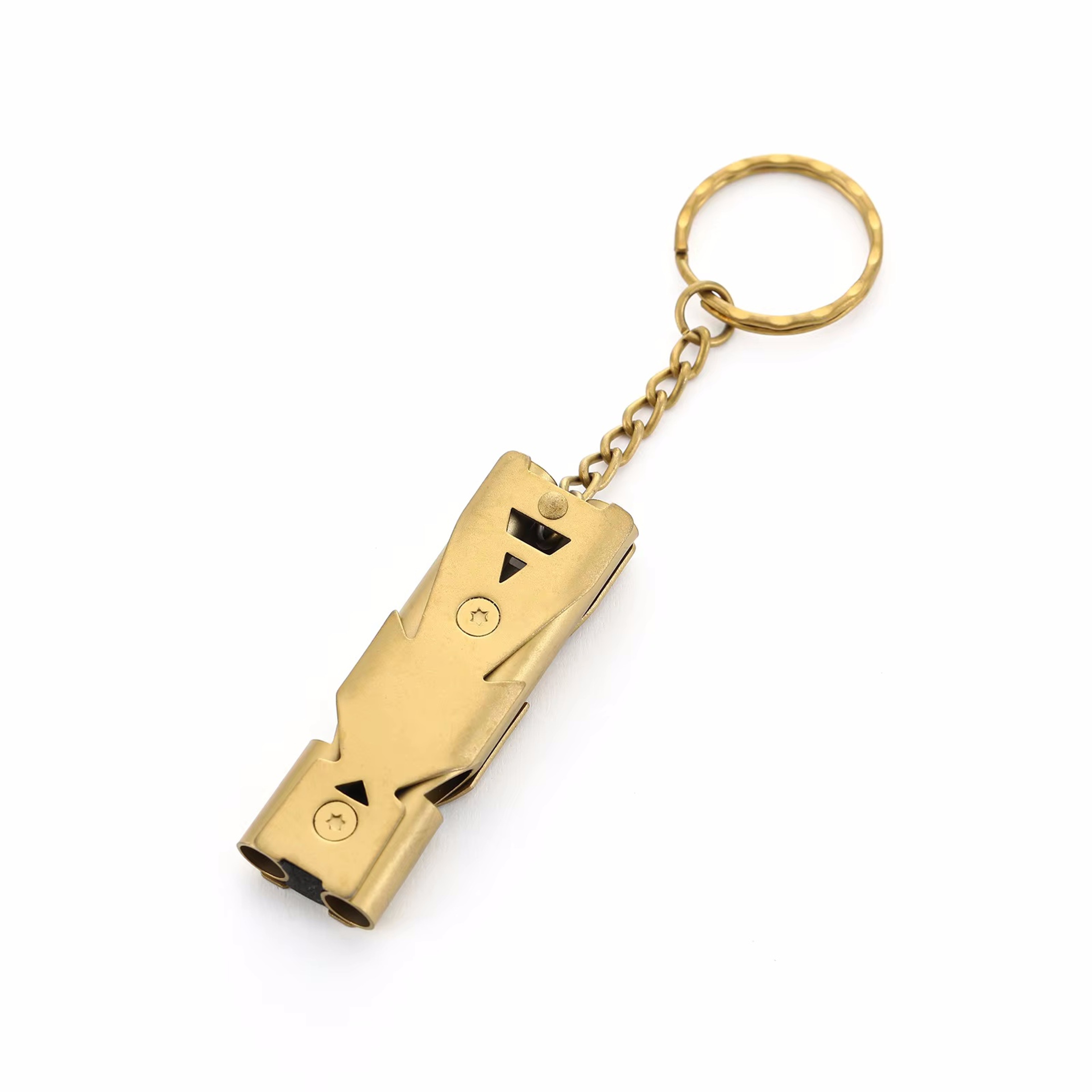 Stainless Steel Emergency Survival Whistle Keychain for Camping Hiking and Outdoor Safety – view 7