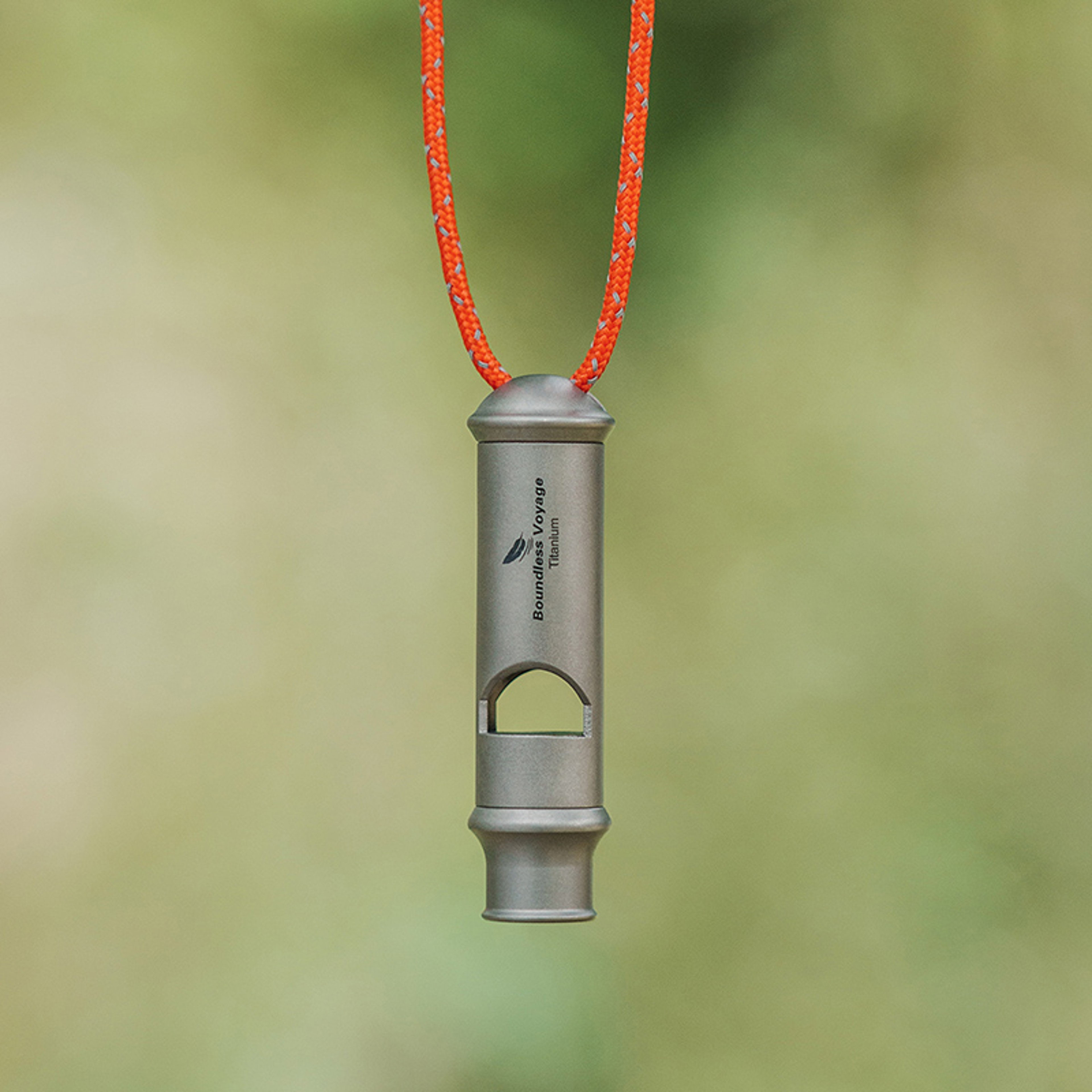 Boundless Voyage Titanium Survival Whistle For Camping Hiking  Emergency Safety 4