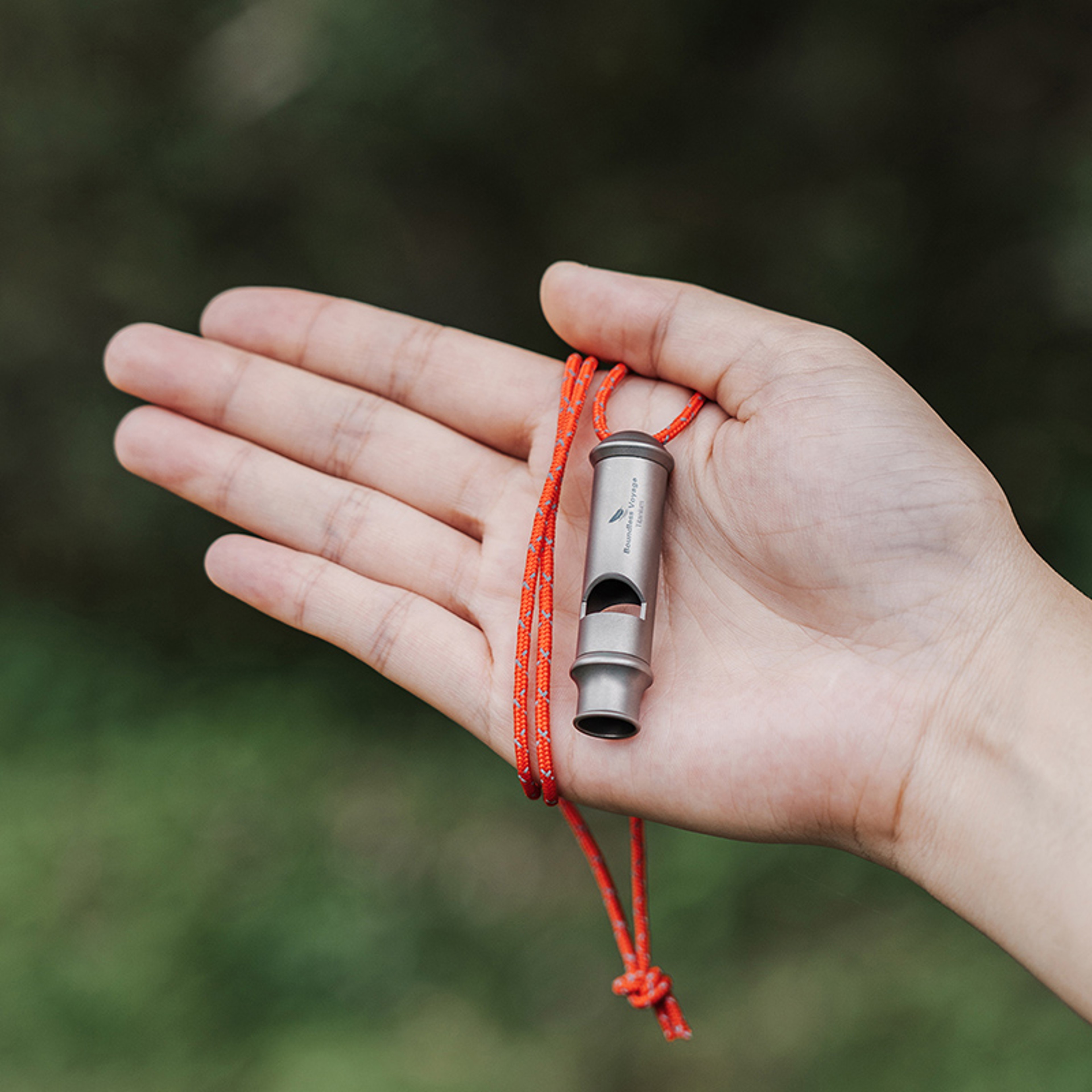 Boundless Voyage Titanium Survival Whistle For Camping Hiking  Emergency Safety 5