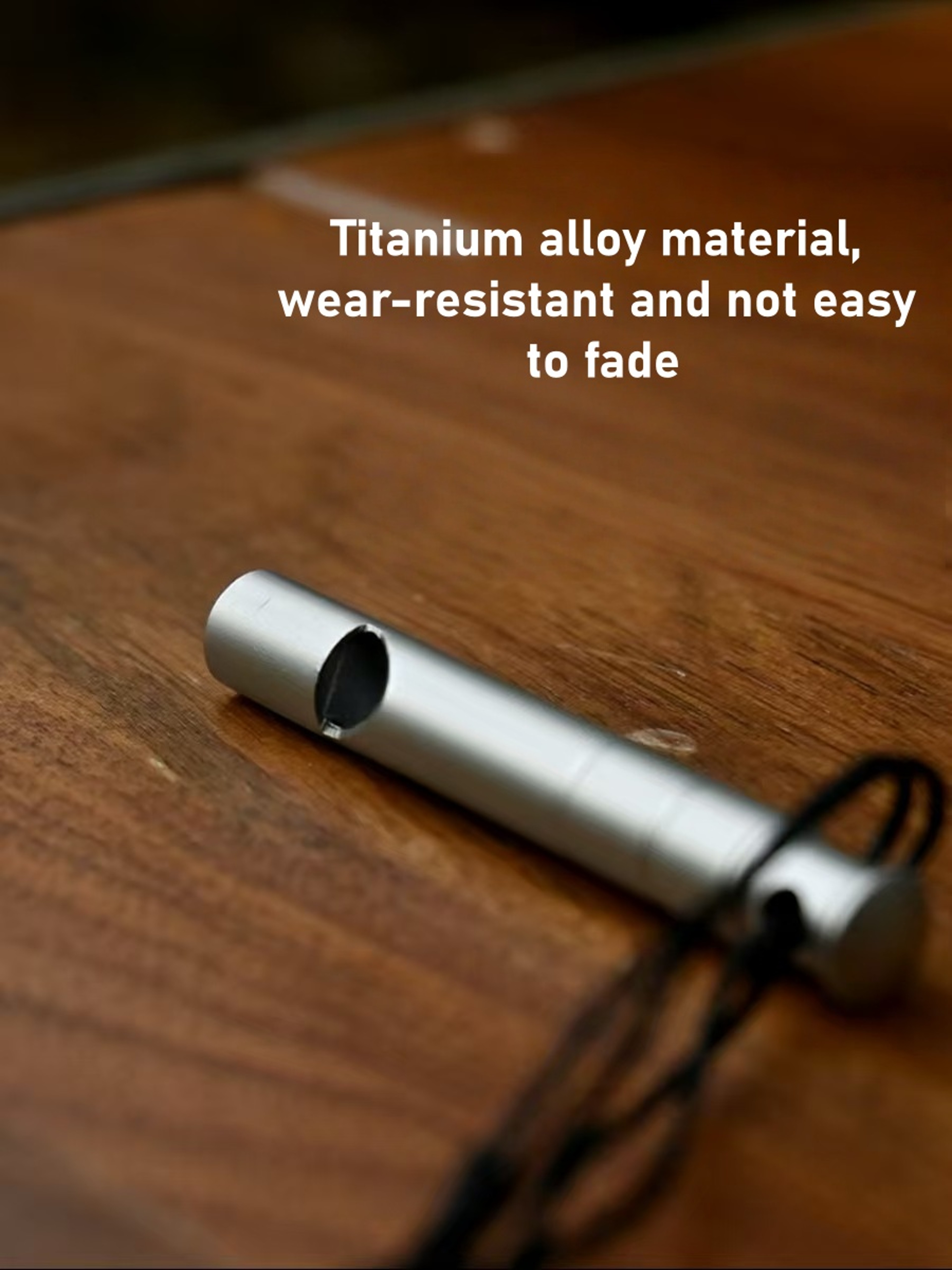 Titanium Emergency Survival Whistle for Camping Hiking Outdoor Safety – view 6