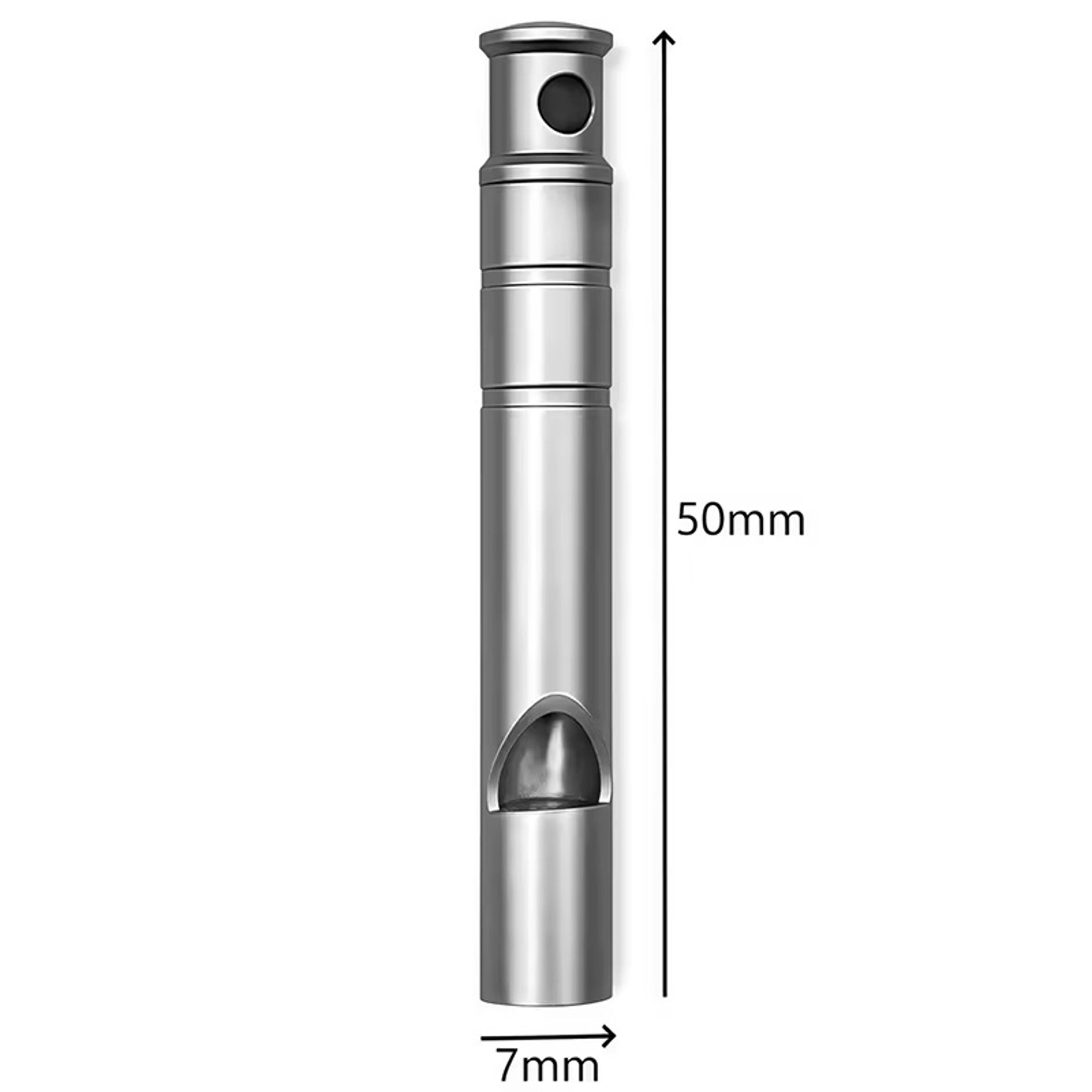 Titanium Emergency Survival Whistle with Lanyard Safety Whistle for Hiking Camping – view 6