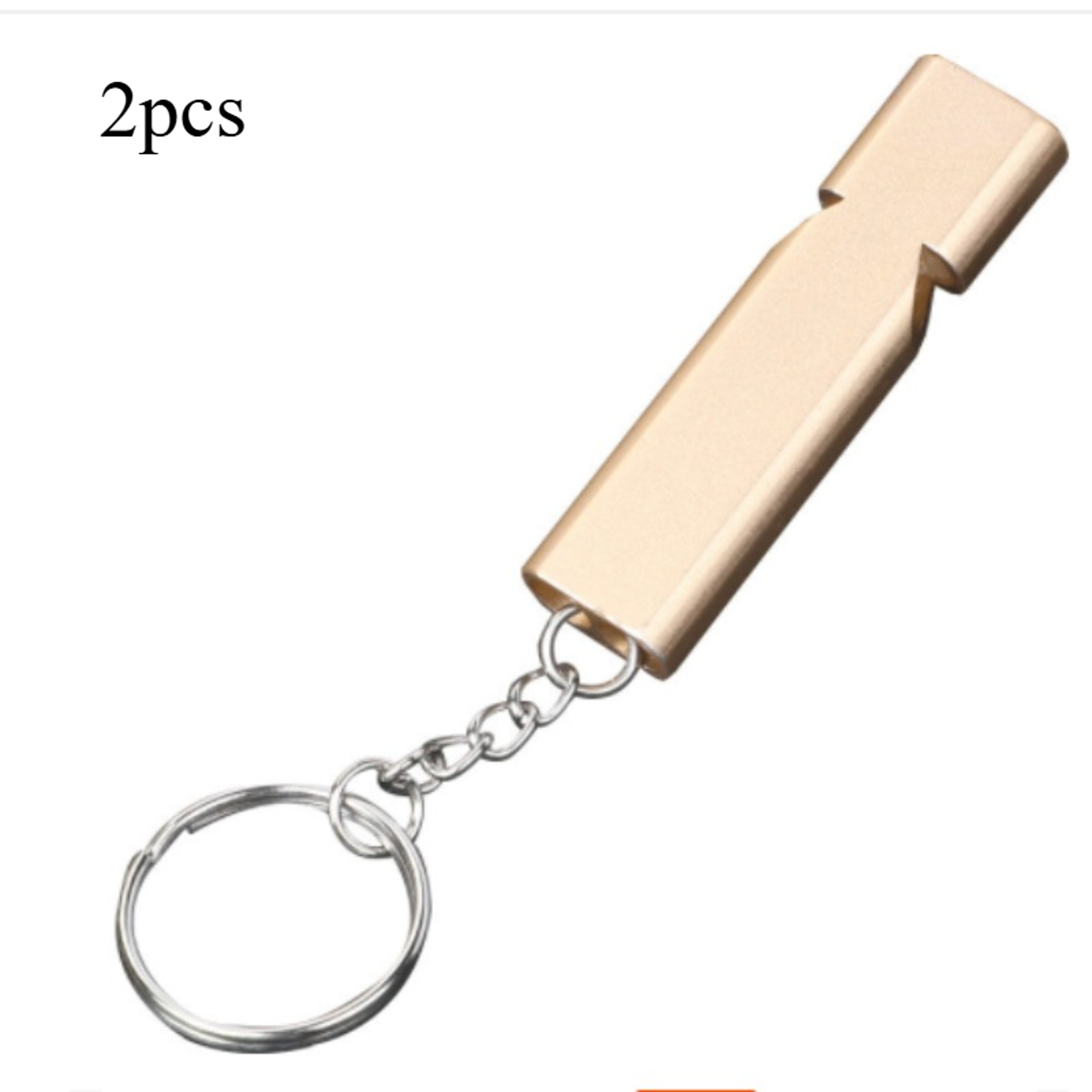 Aluminum Emergency Survival Whistle Camping Safety Signal Keychain – view 8