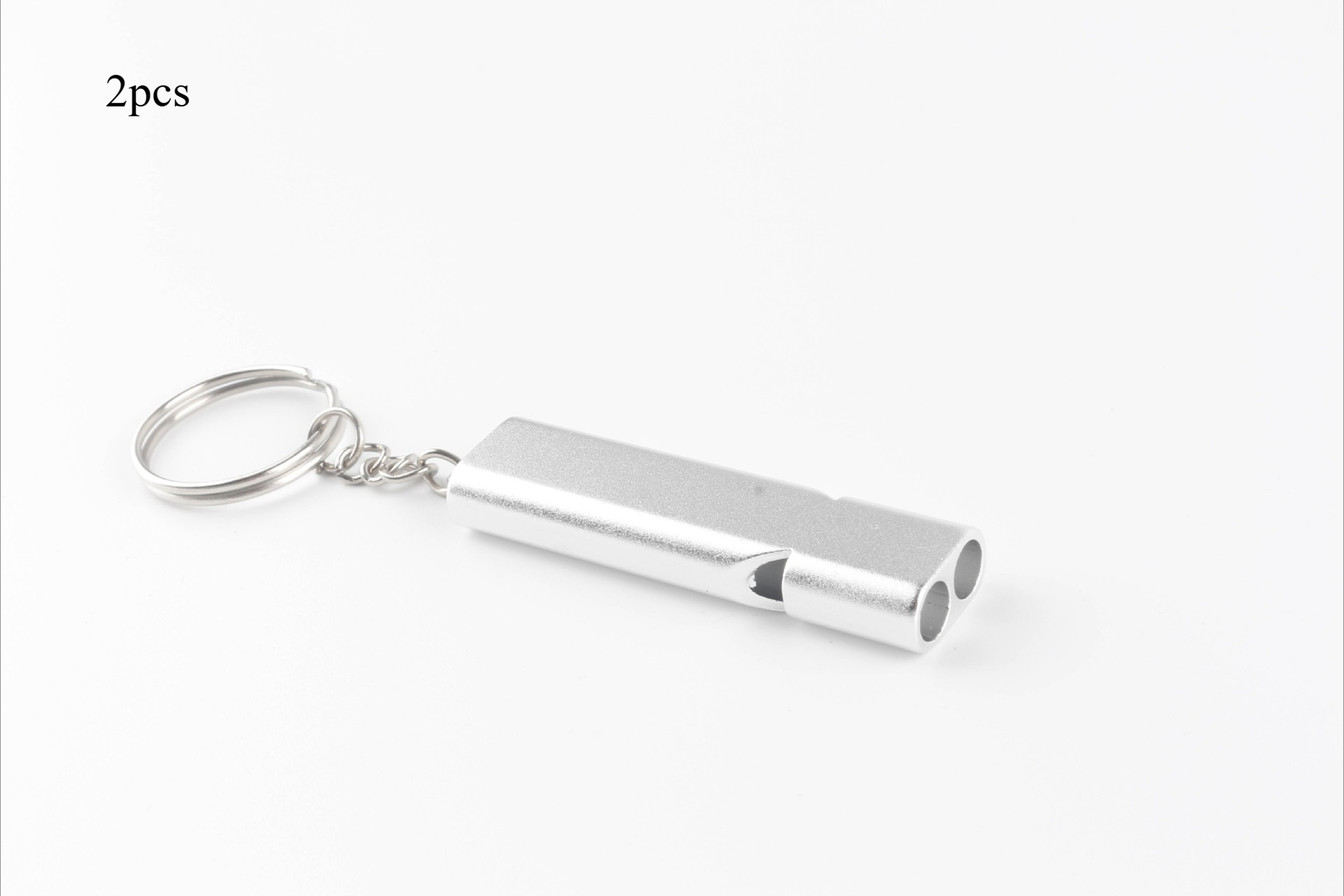 Aluminum Emergency Survival Whistle Camping Safety Signal Keychain – view 9