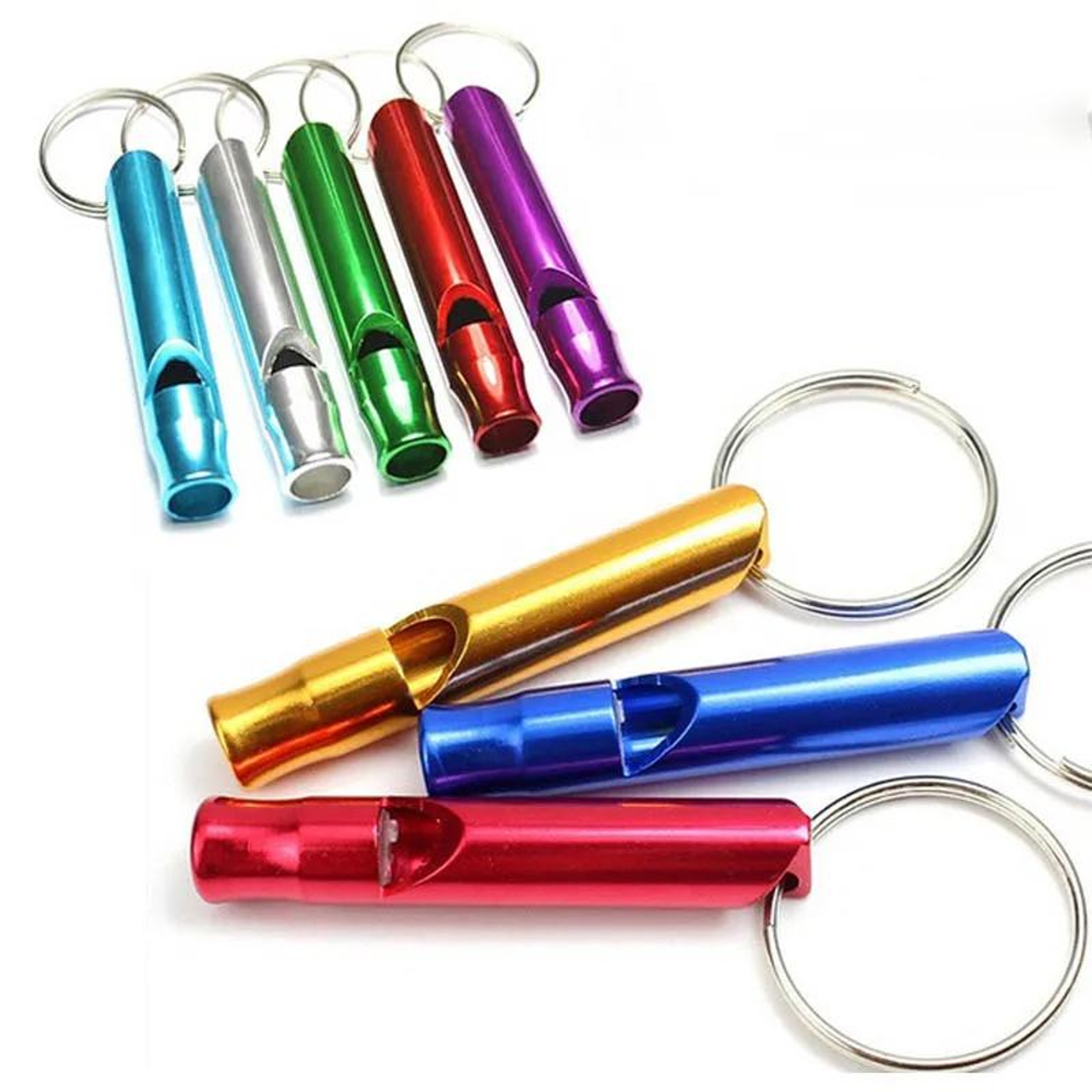 Portable Emergency Survival Whistle Aluminum Keychain Whistle for Camping, Hiking & Everyday Safety – view 4