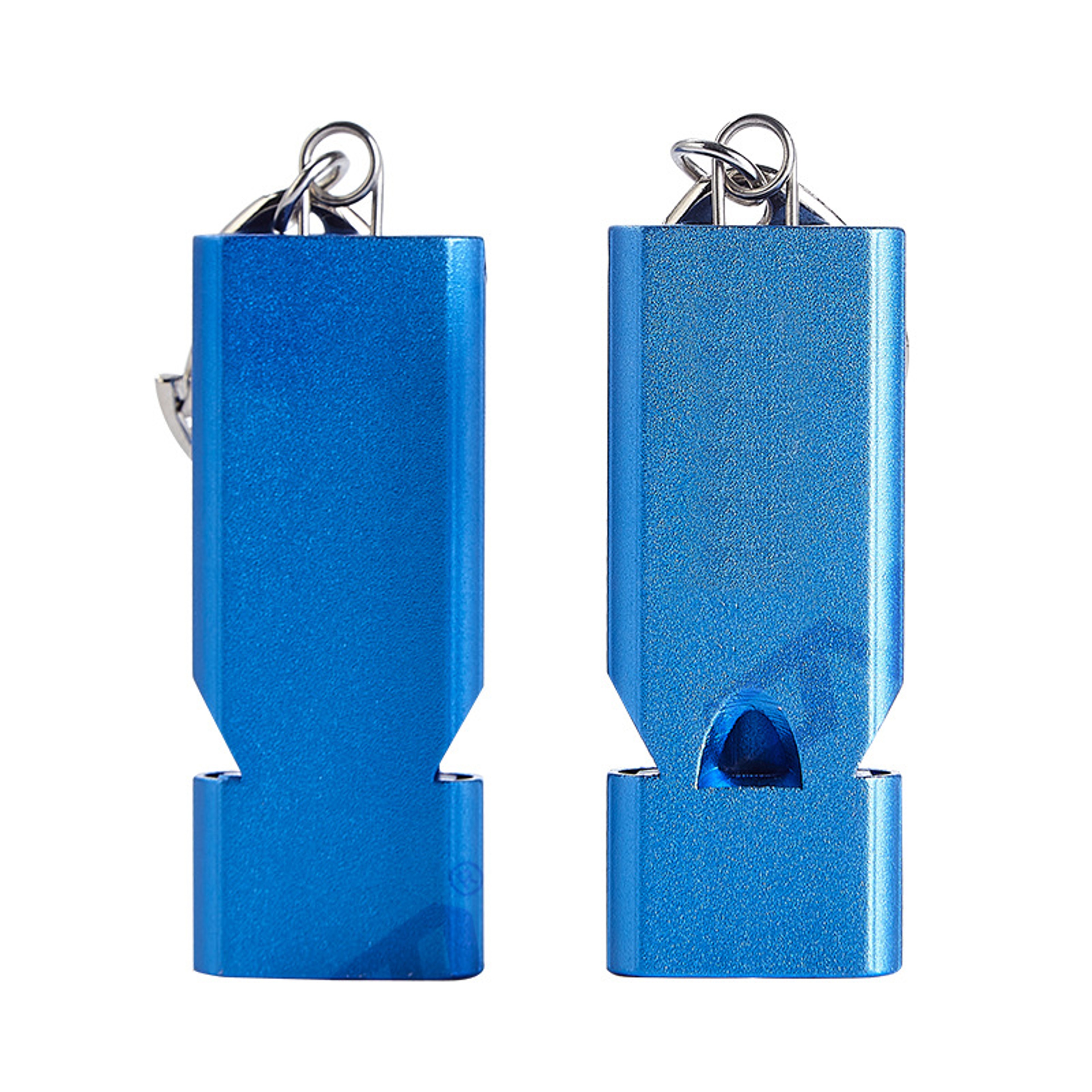 Survival Whistle Aluminum Alloy Emergency Whistle With Triple Tube Keychain 6