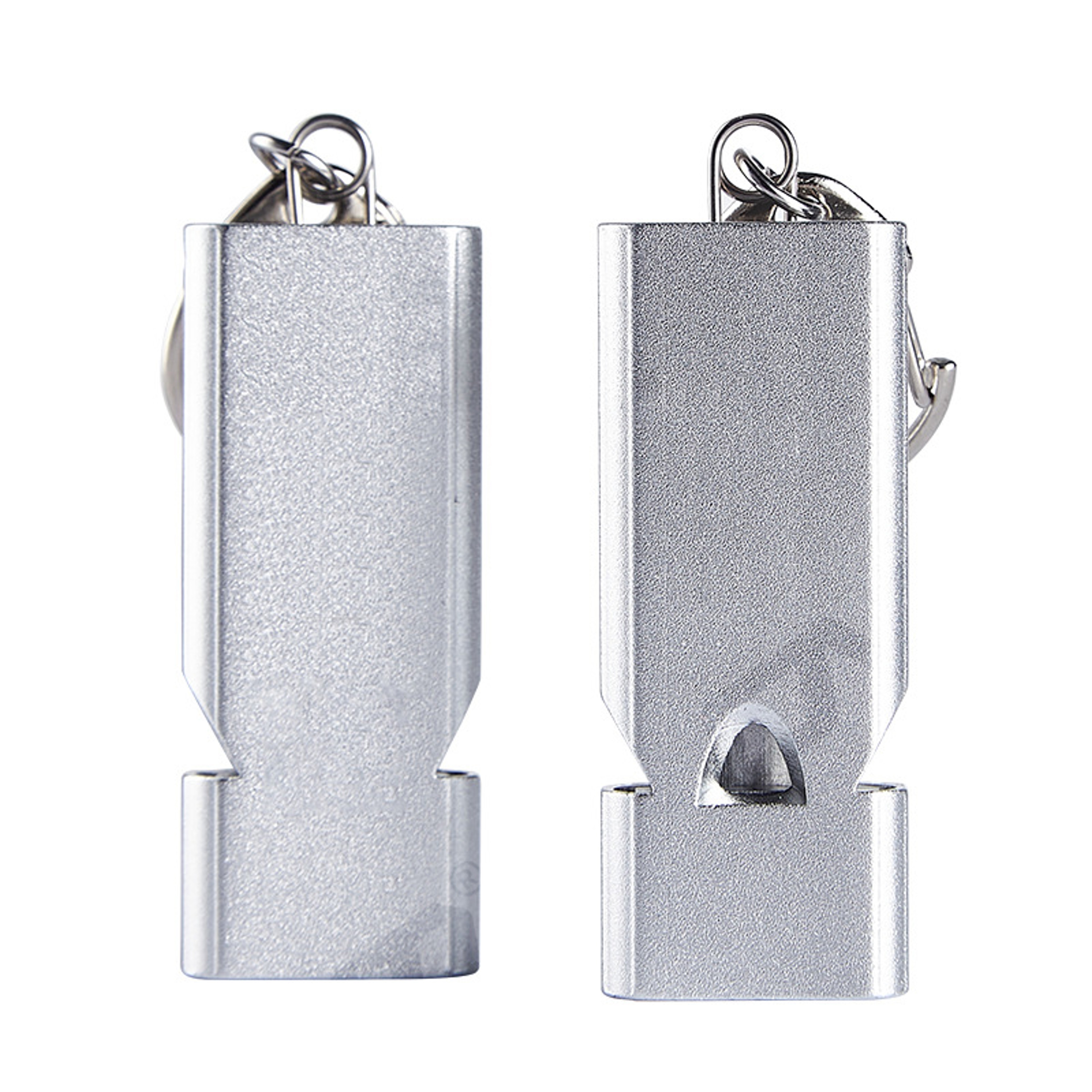 Survival Whistle Aluminum Alloy Emergency Whistle With Triple Tube Keychain 7
