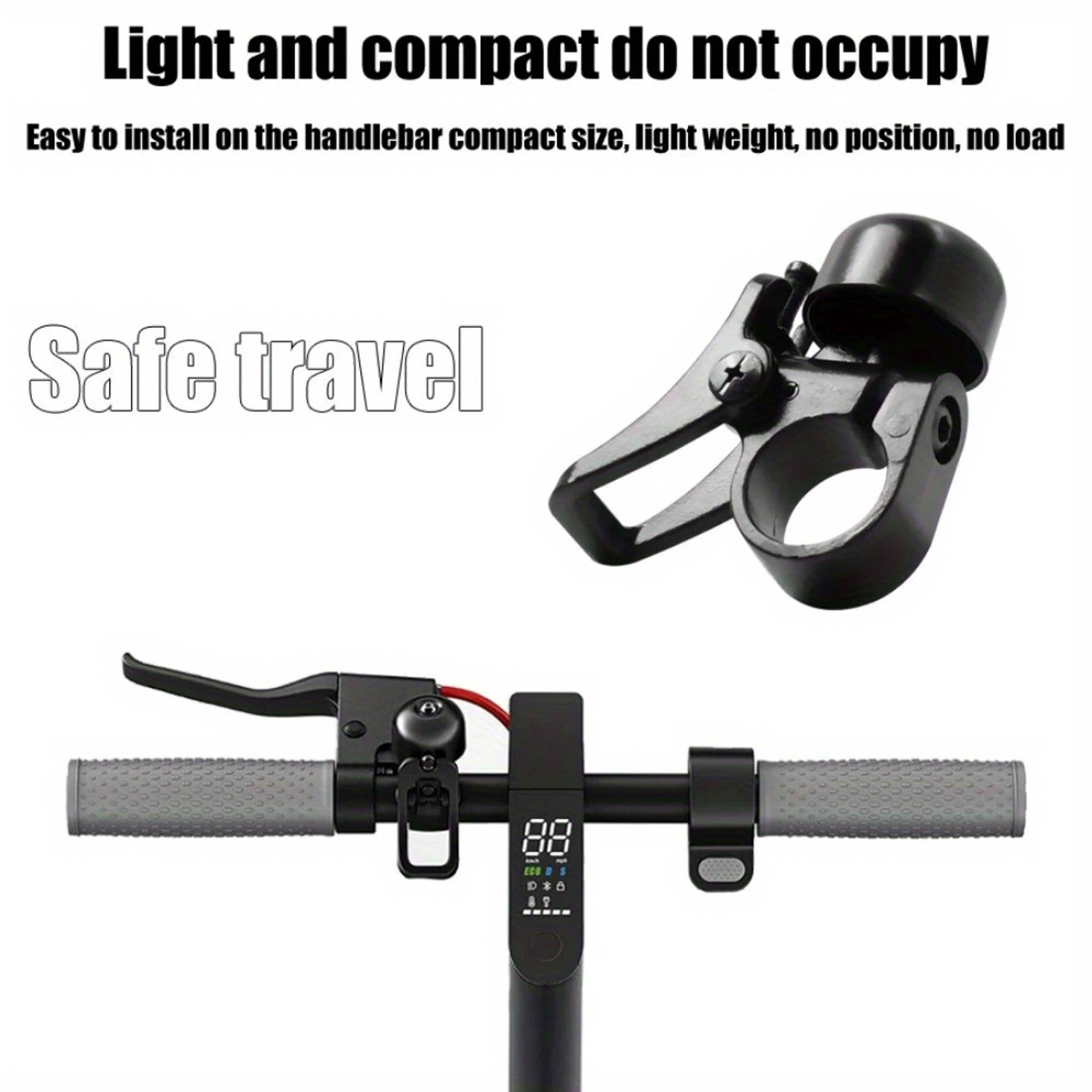 Aluminum Alloy Electric Scooter Bell for Universal Handlebar Safety Ring – view 1