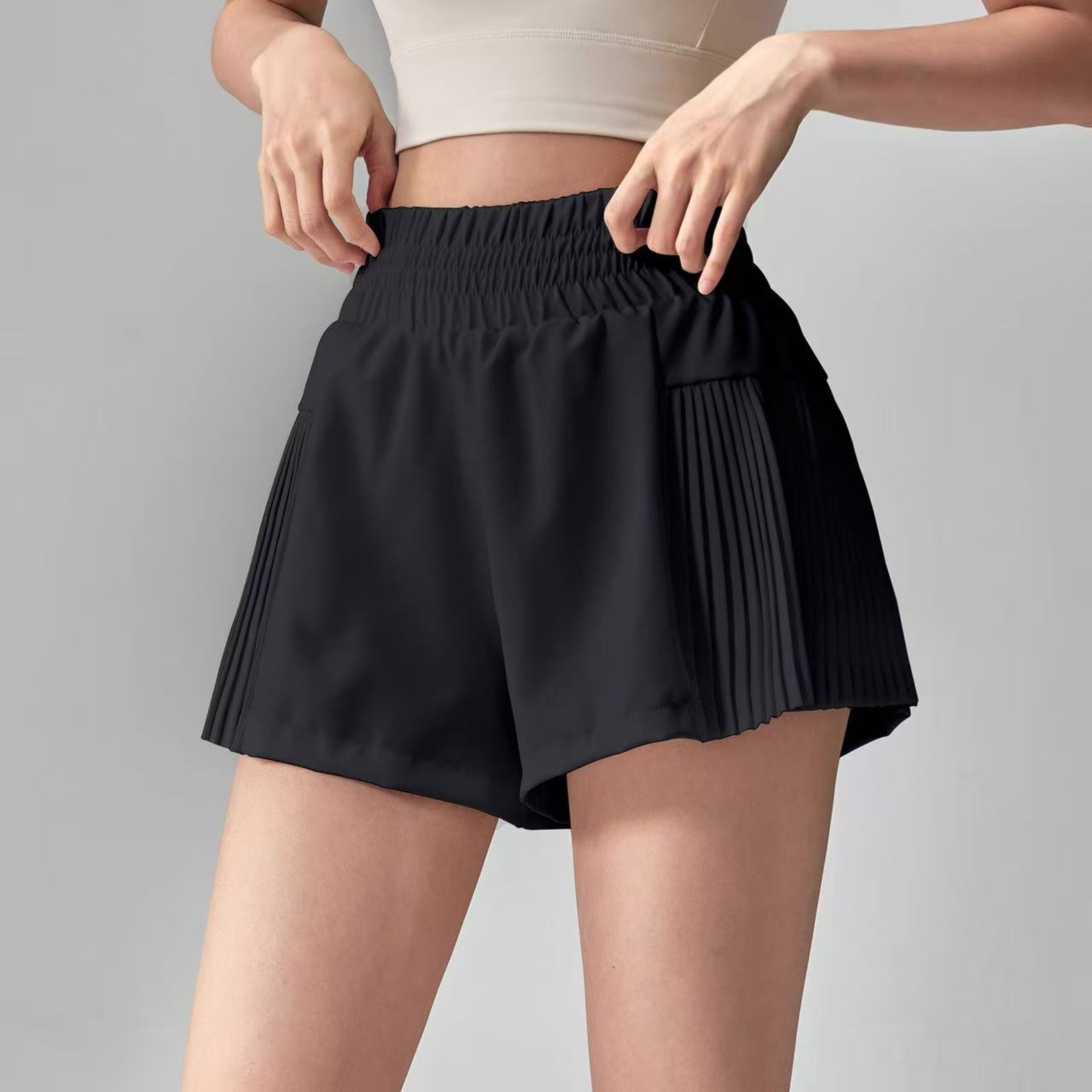 Women's Yoga Shorts Quick Dry Workout Shorts with Pockets for Running & Fitness – view 7