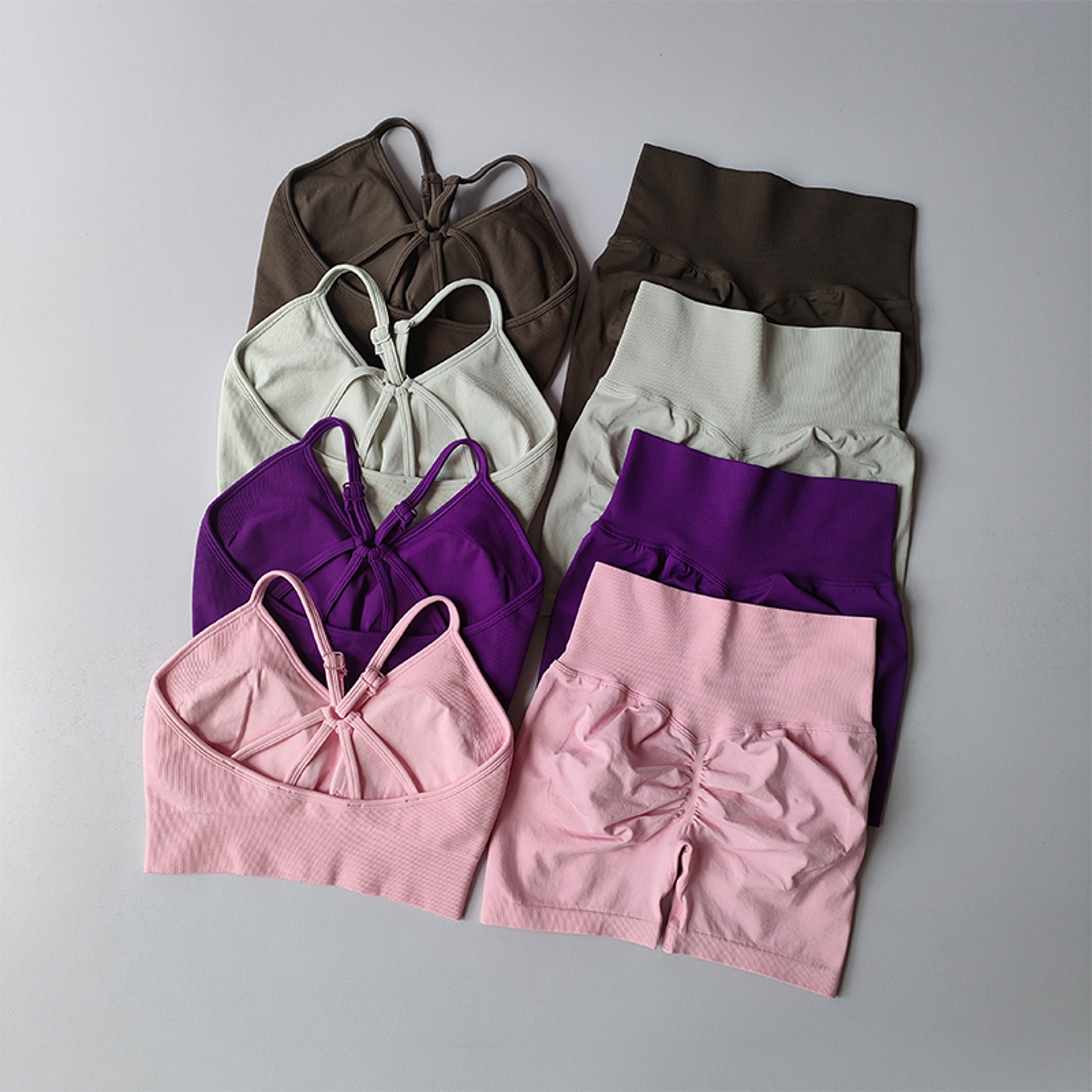Women's Butt Lifting Workout Shorts Set Breathable Quick Dry Yoga Gym Outfit – view 1