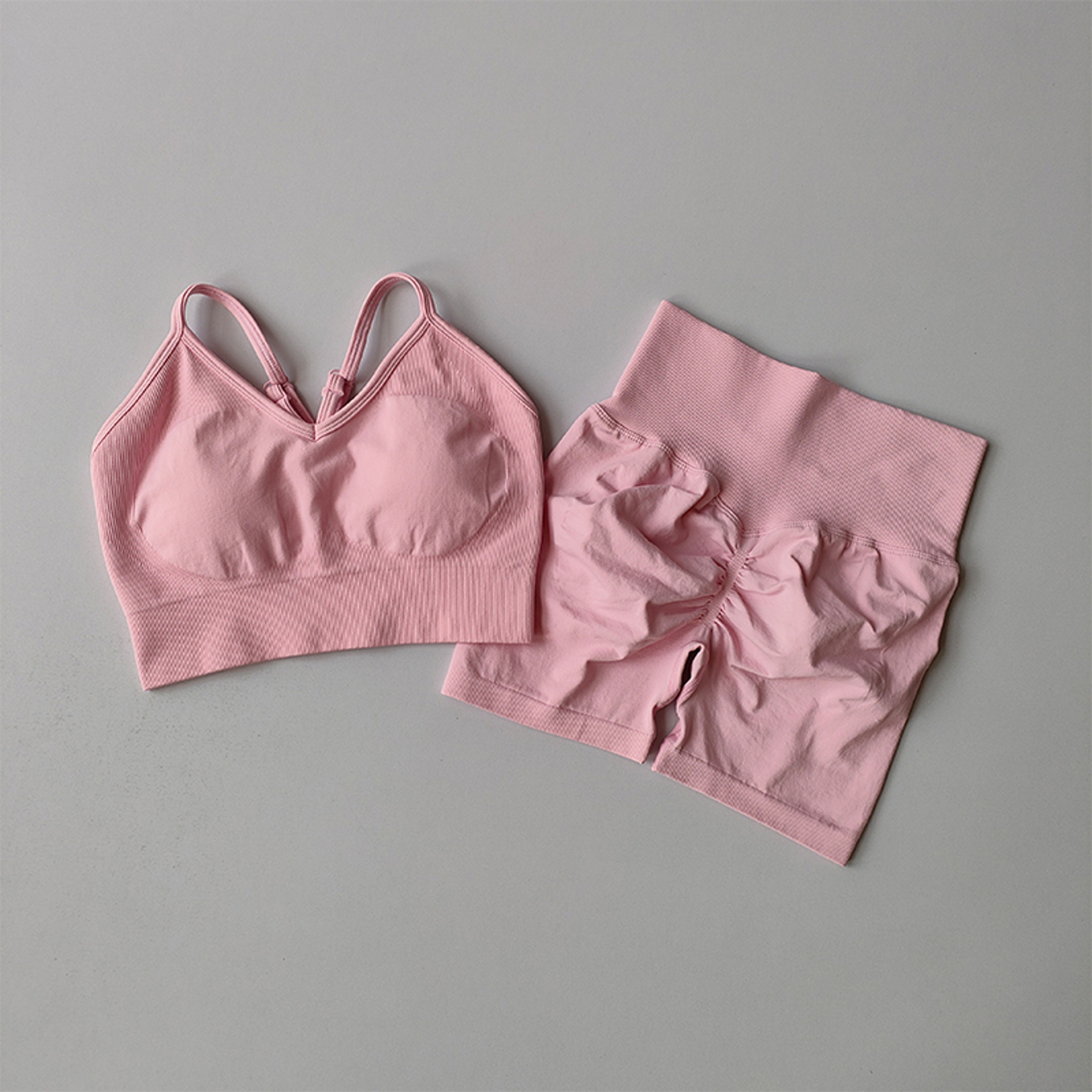 Women's Butt Lifting Workout Shorts Set Breathable Quick Dry Yoga Gym Outfit – view 7