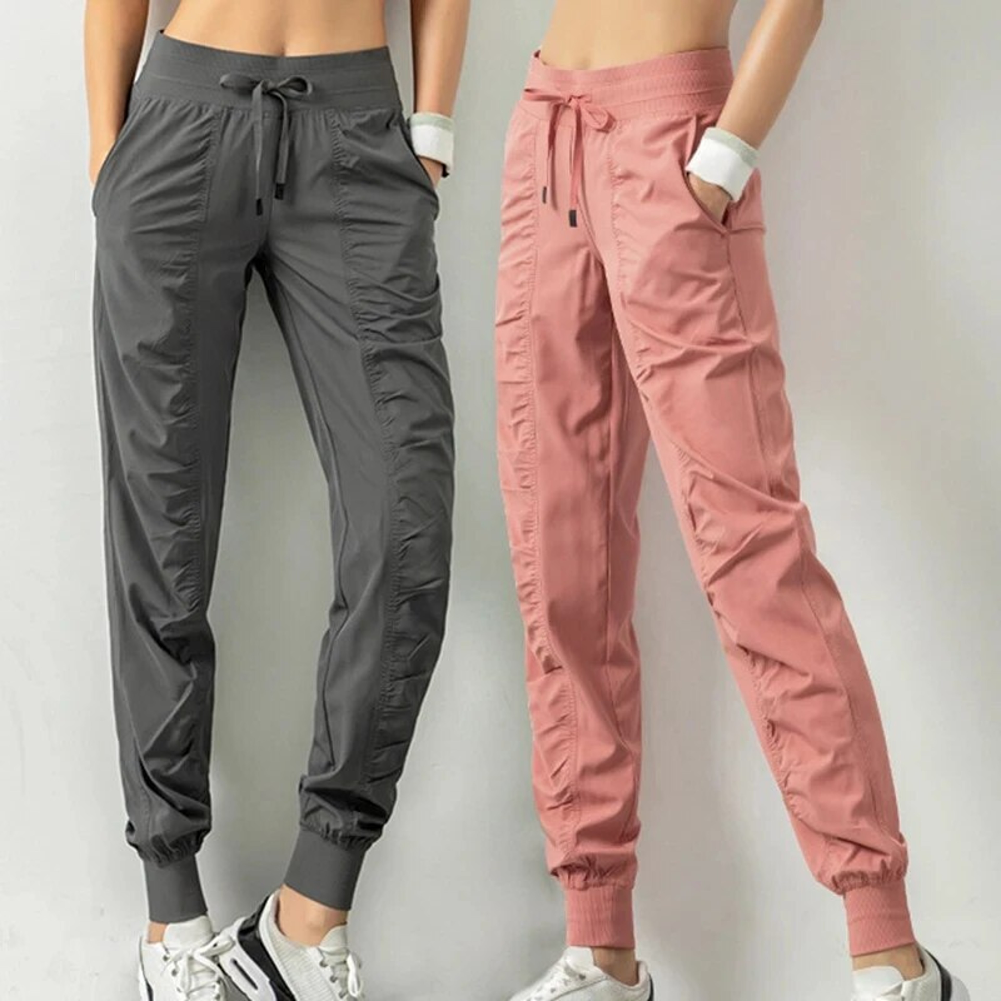 Women's Running Joggers Quick Dry Athletic Gym Sweatpants with Drawstring & Side Pockets – view 2