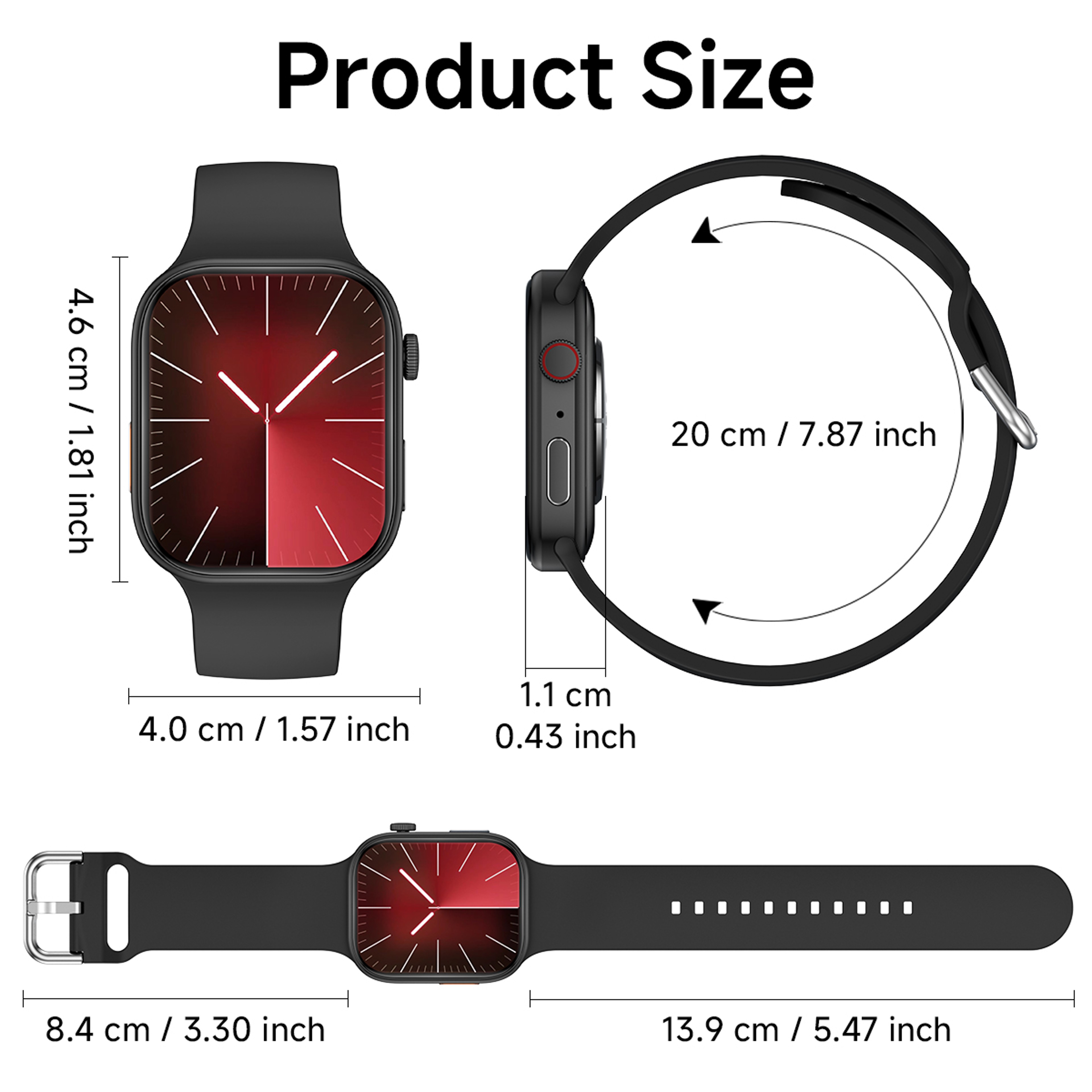 Smart Watch with Bluetooth Calling, HD Touch Screen Fitness Tracker for Android & iPhone – view 6