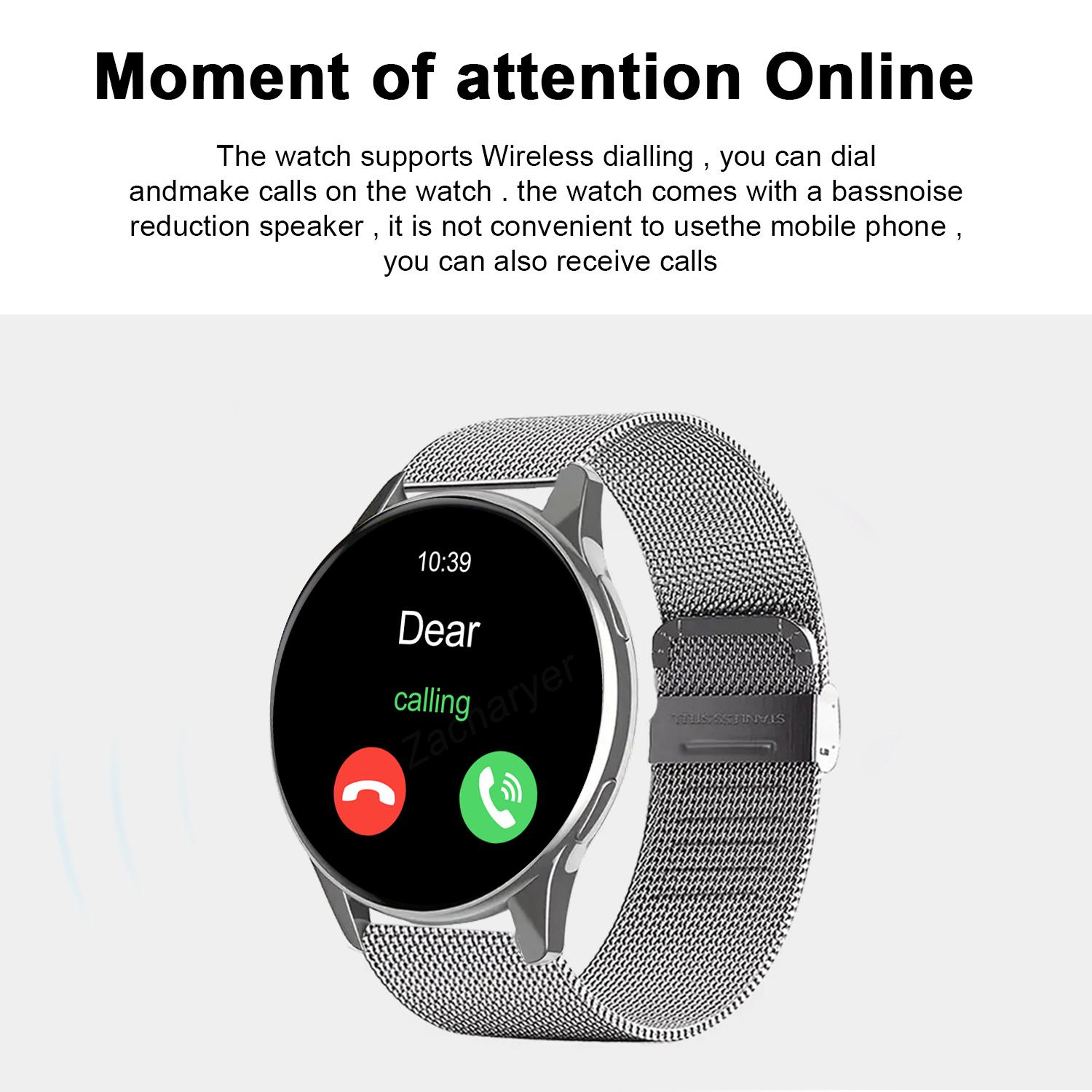 Smart Bluetooth Calling Smart Watch with Fitness Tracker & Custom Watch Faces for Android and iPhone – view 2