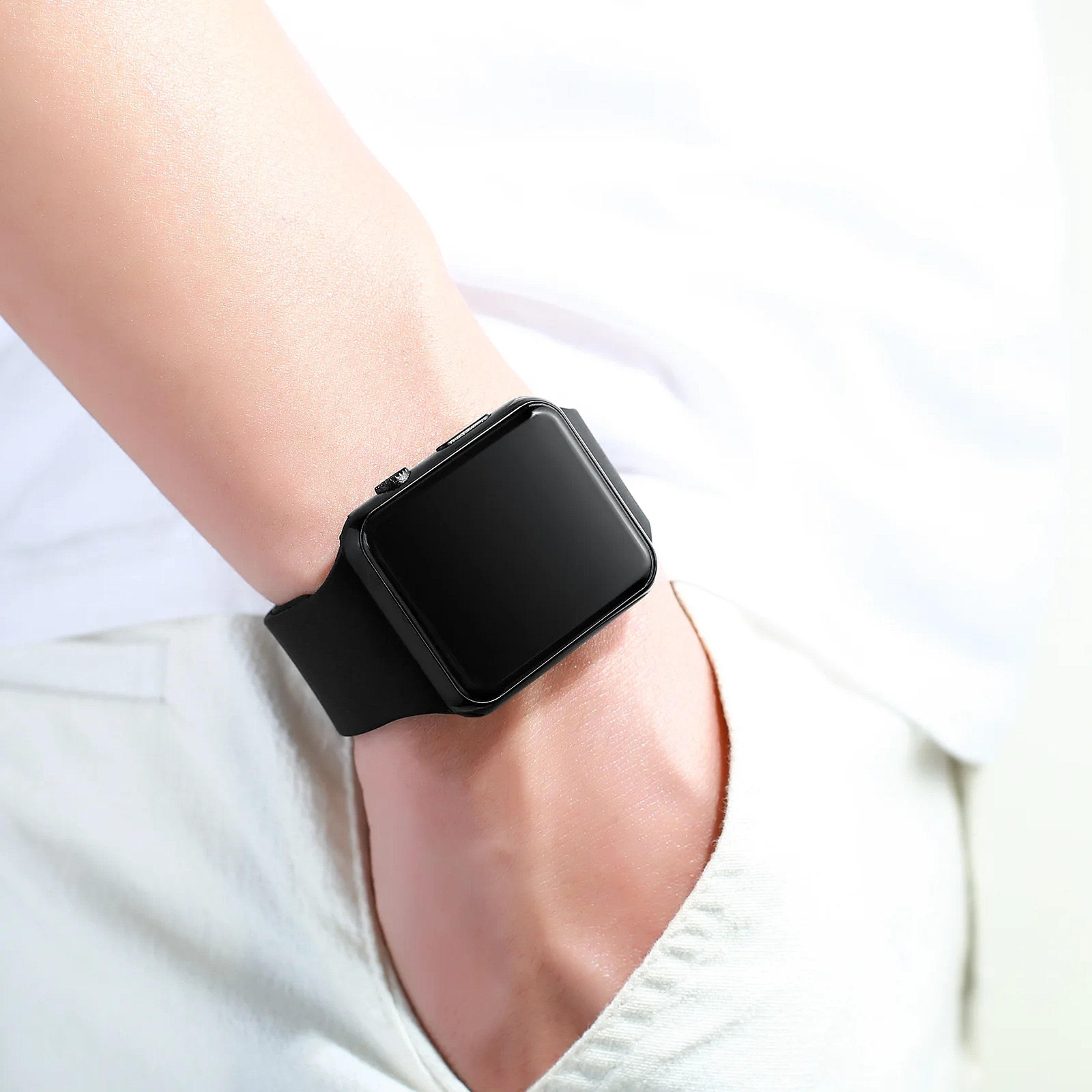 Minimalist LED Digital Watch with Silicone Strap Casual Sports Watch for Men & Women – view 4