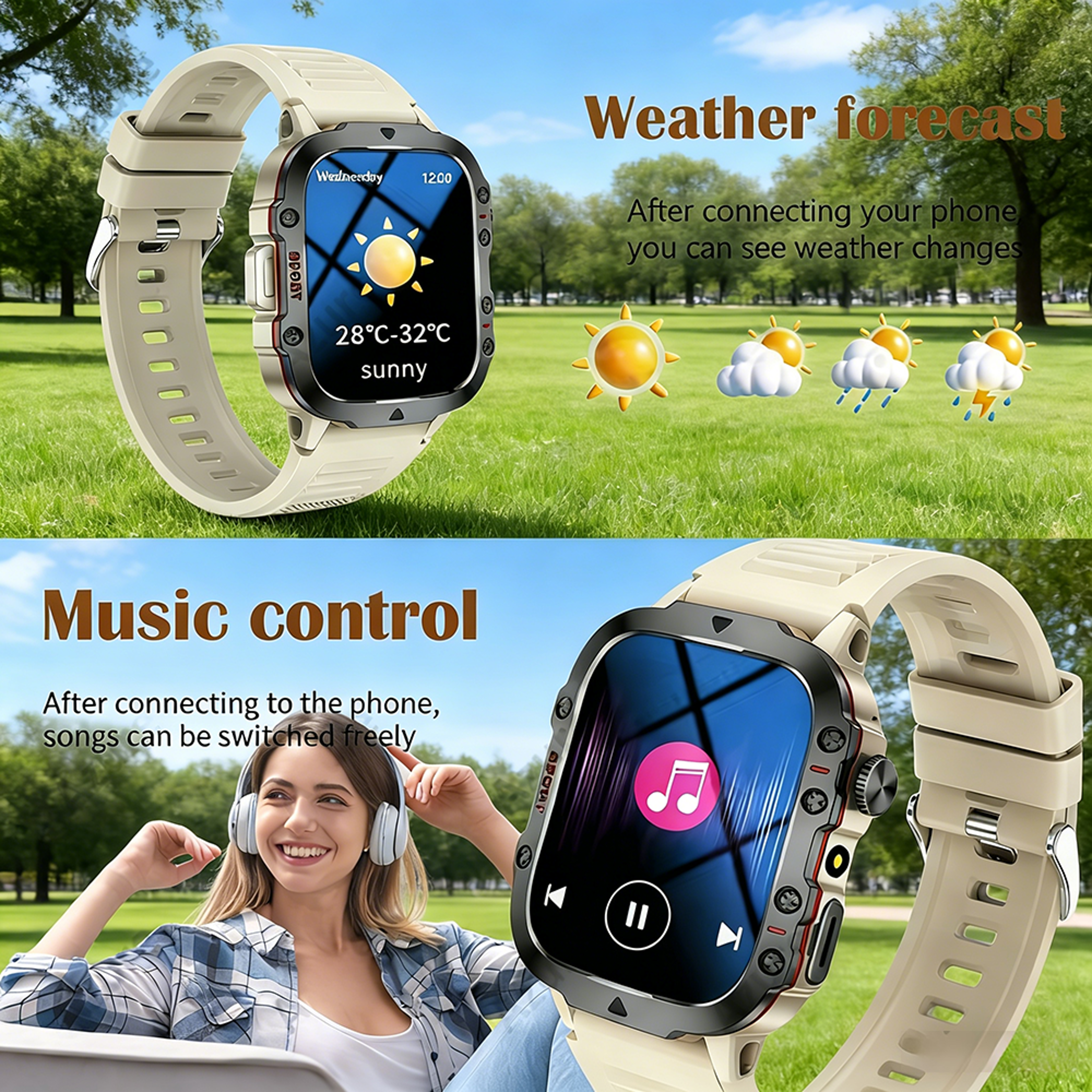 Smart Bluetooth Calling Smartwatch with Touch Screen, Sports Modes & Remote Camera Control – view 3