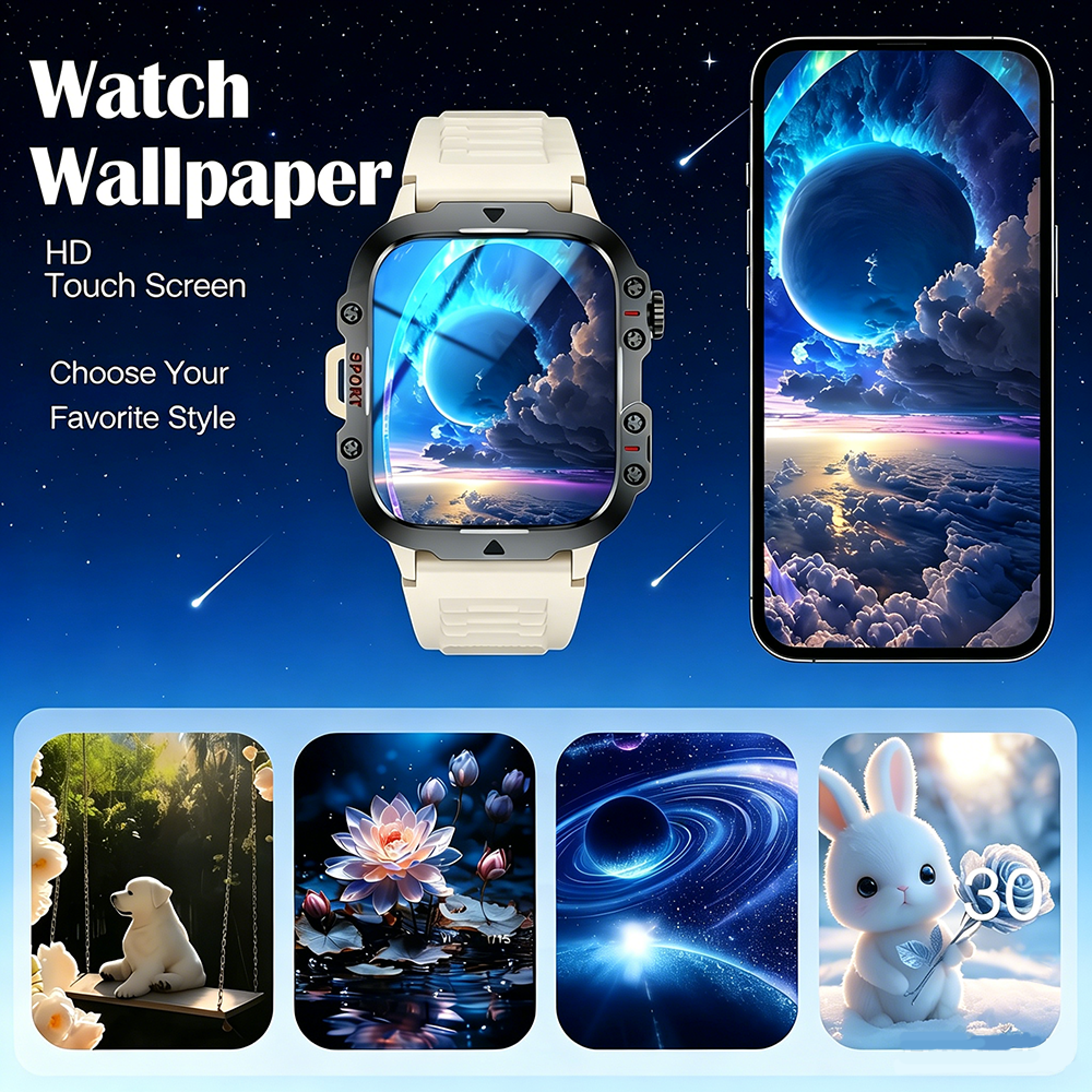 Smart Bluetooth Calling Smartwatch with Touch Screen, Sports Modes & Remote Camera Control – view 5