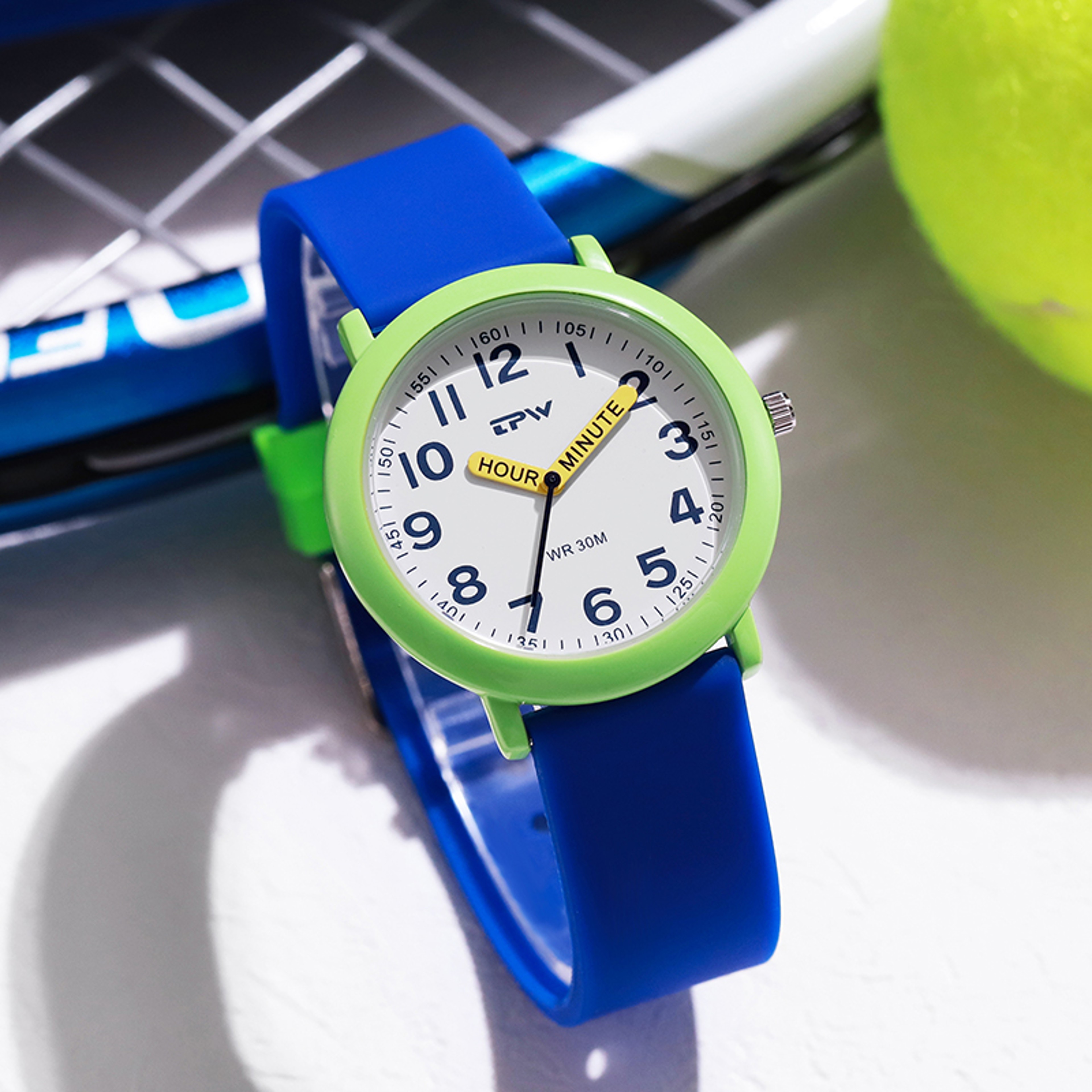 Kids Learning Watch With Colorful Dial Rubber Strap Watch  Luminous Hands For Girls 1