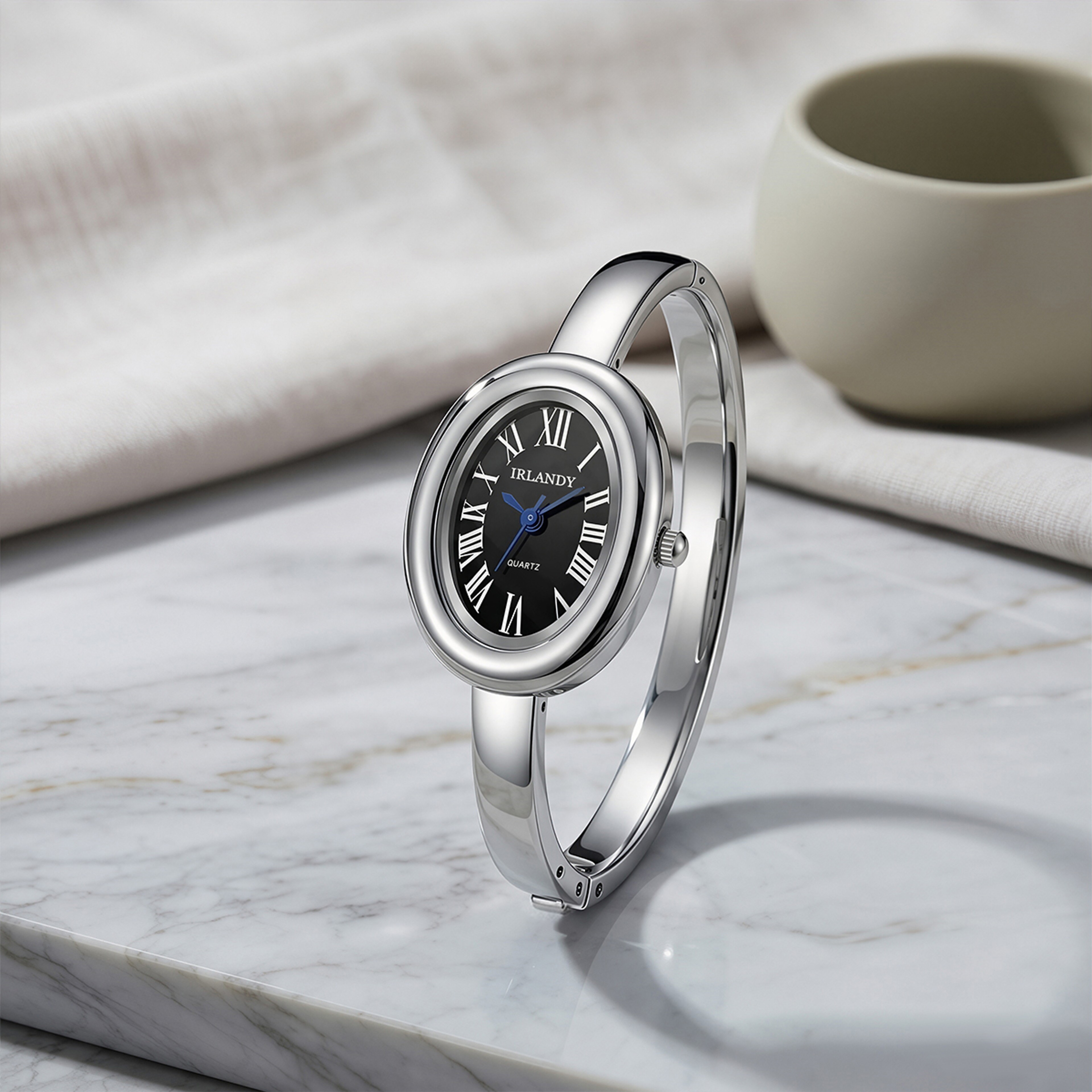 Elegant Womens Bracelet Watch With Roman Dial Quartz Watch Fashion Bangle Wristwatch For Women 3