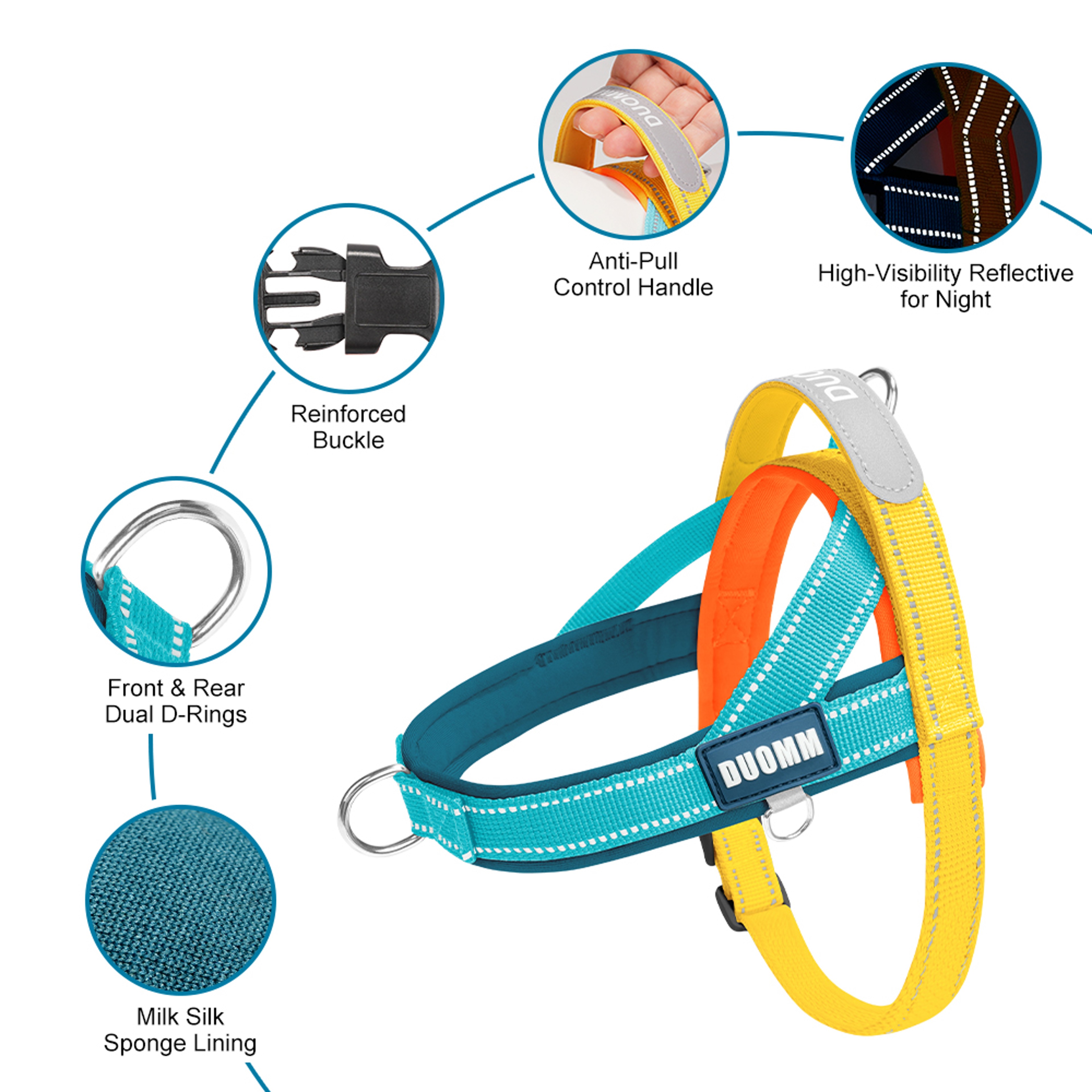 Reflective No Pull Dog Harness Breathable Step In Soft Padded Walking Vest – view 5