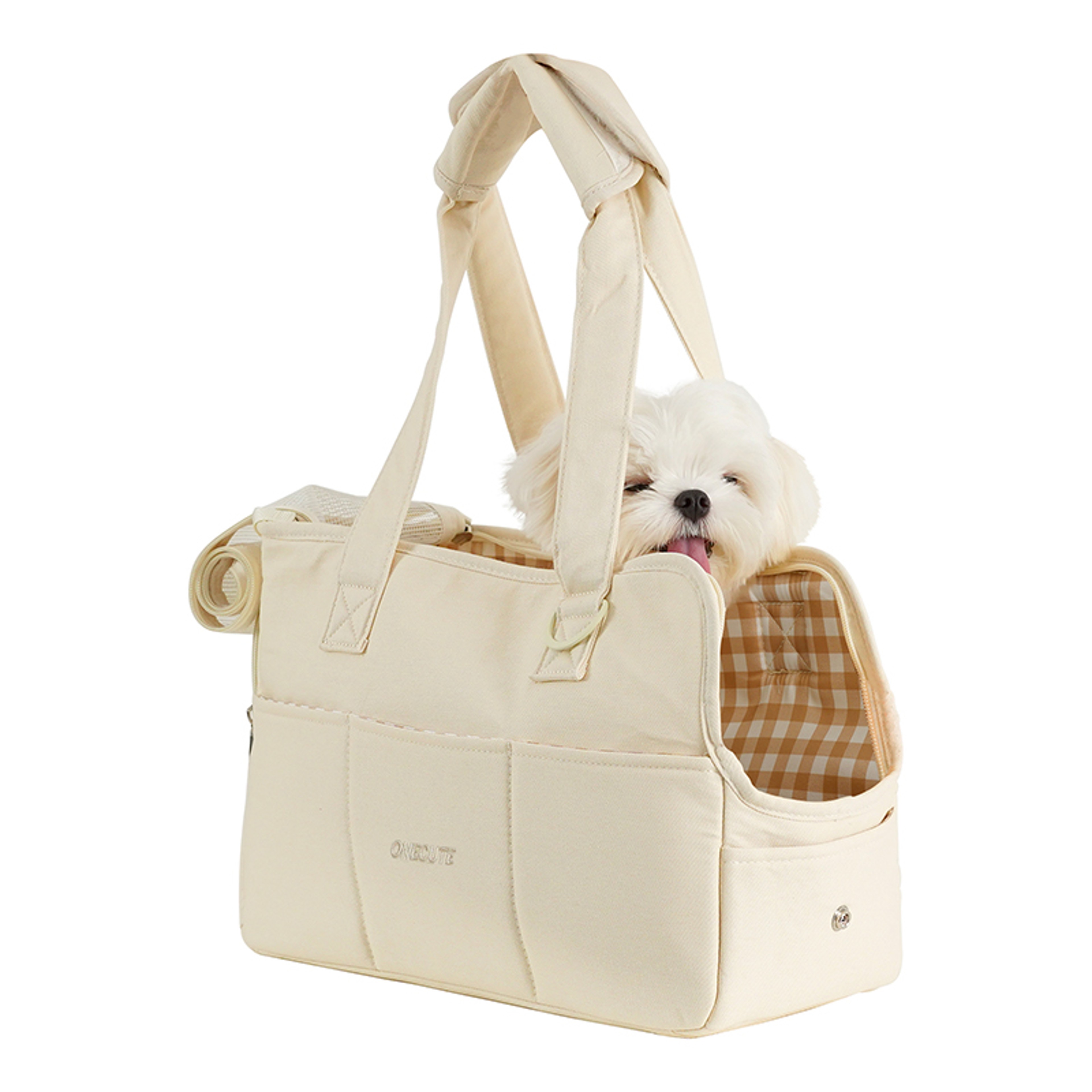 Portable Pet Carrier Bag for Cats & Small Dogs Soft Cotton Dog Carrier Sling with Shoulder Strap – view 7
