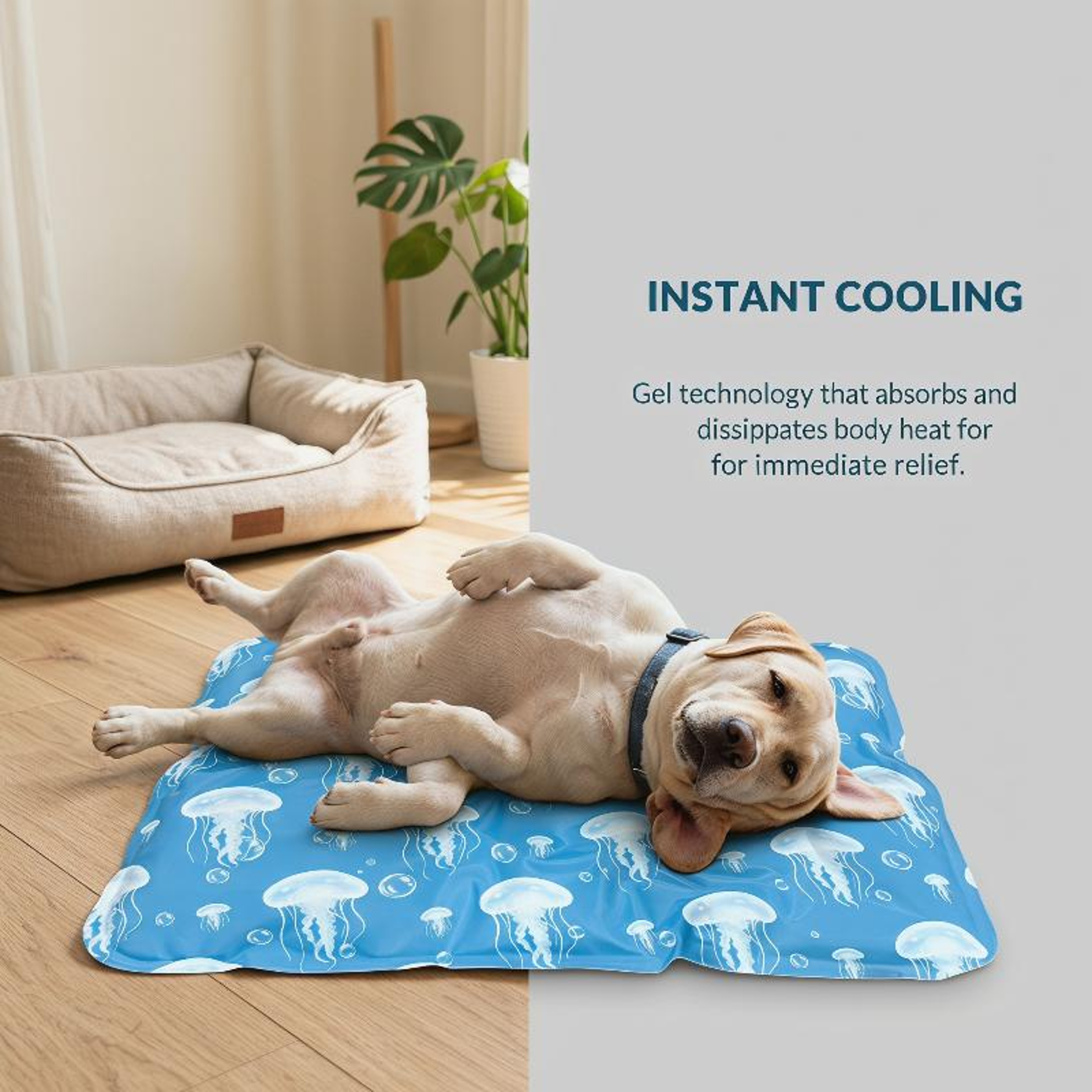 Pet Cooling Mat Self Cooling Gel Pad For Dogs  Cats Portable Leak Proof Summer Cooling Bed 1