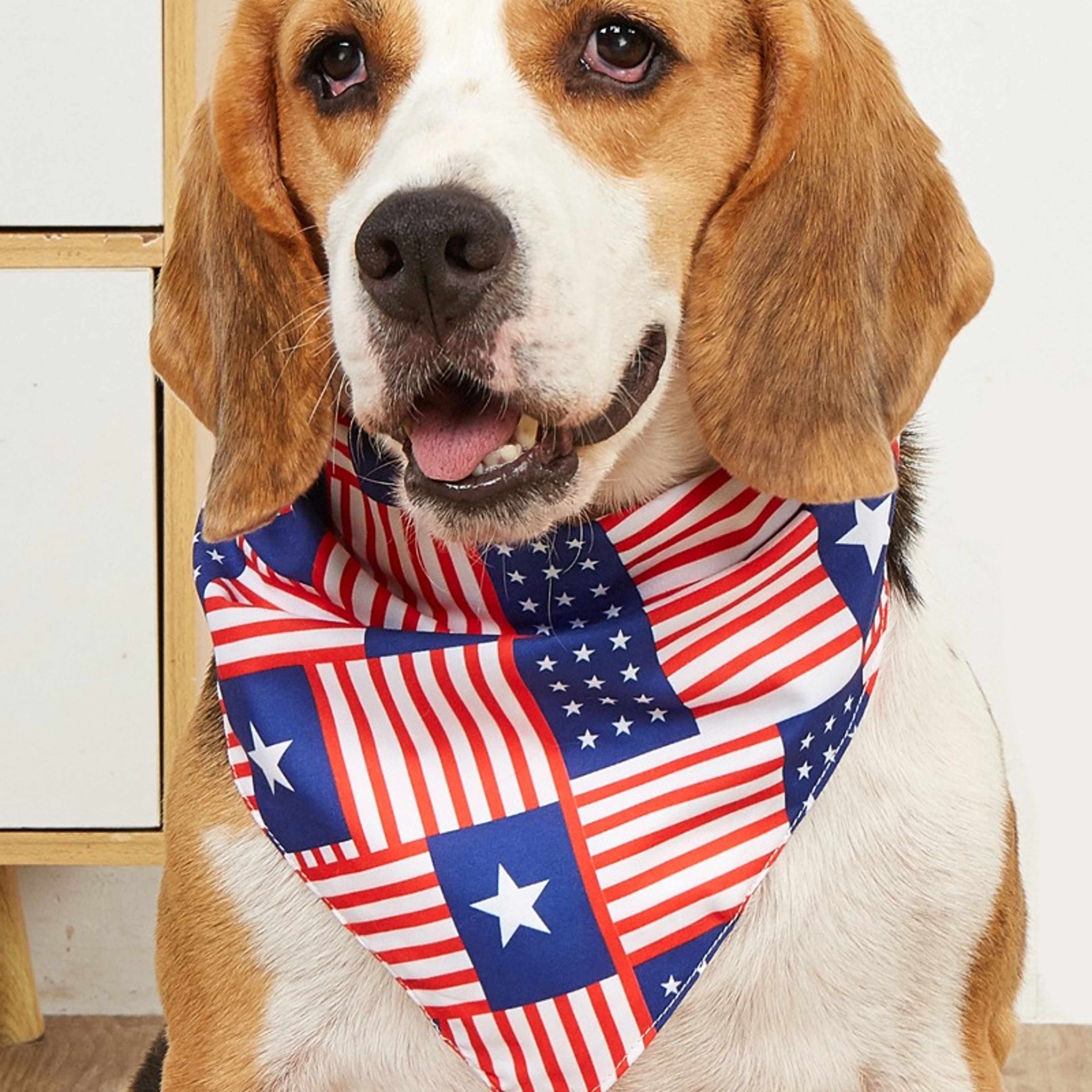Patriotic Dog Bandana Washable Pet Triangle Scarf – view 3