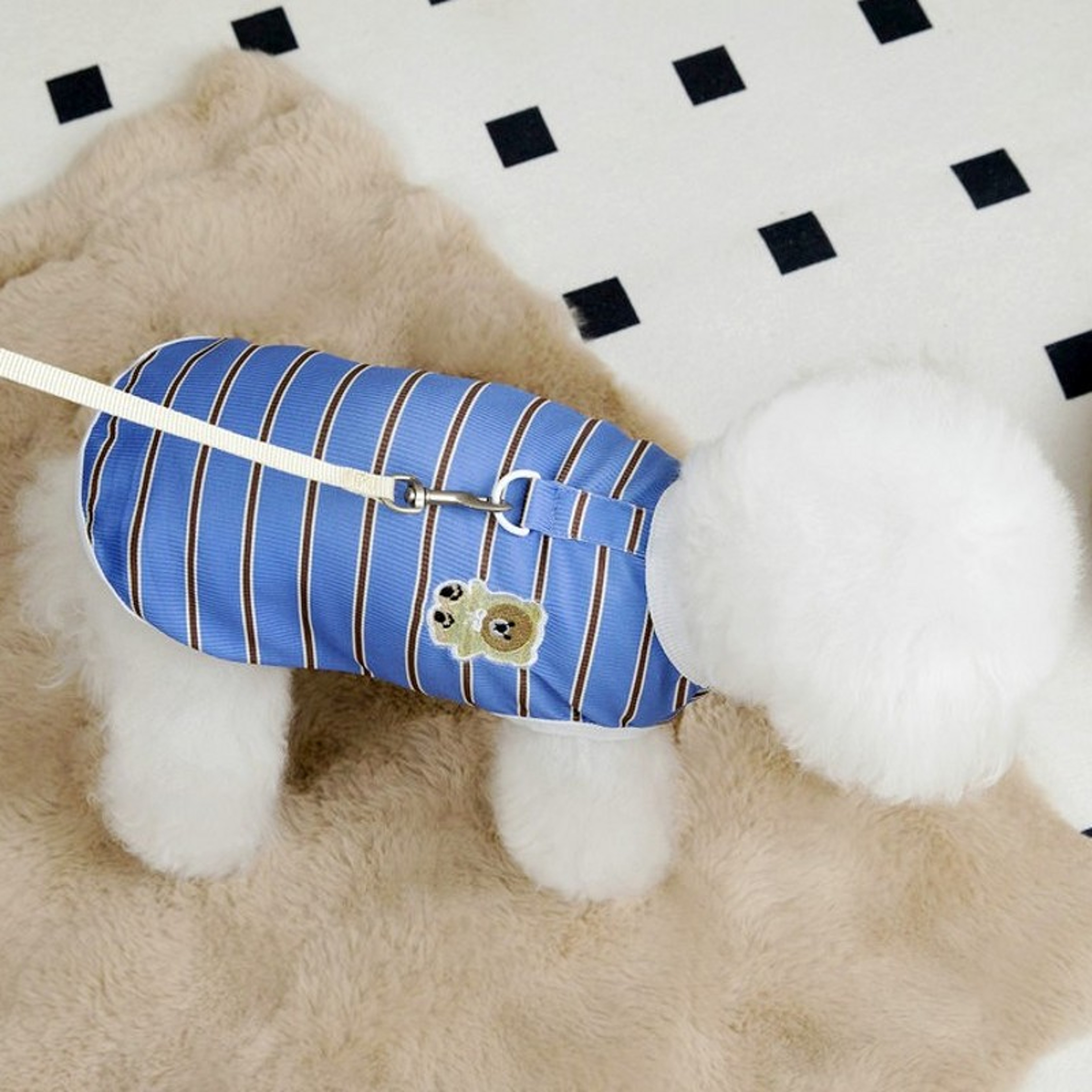 Breathable Dog Cooling Vest Striped Summer Dog Shirt for Small Dogs & Cats – view 5