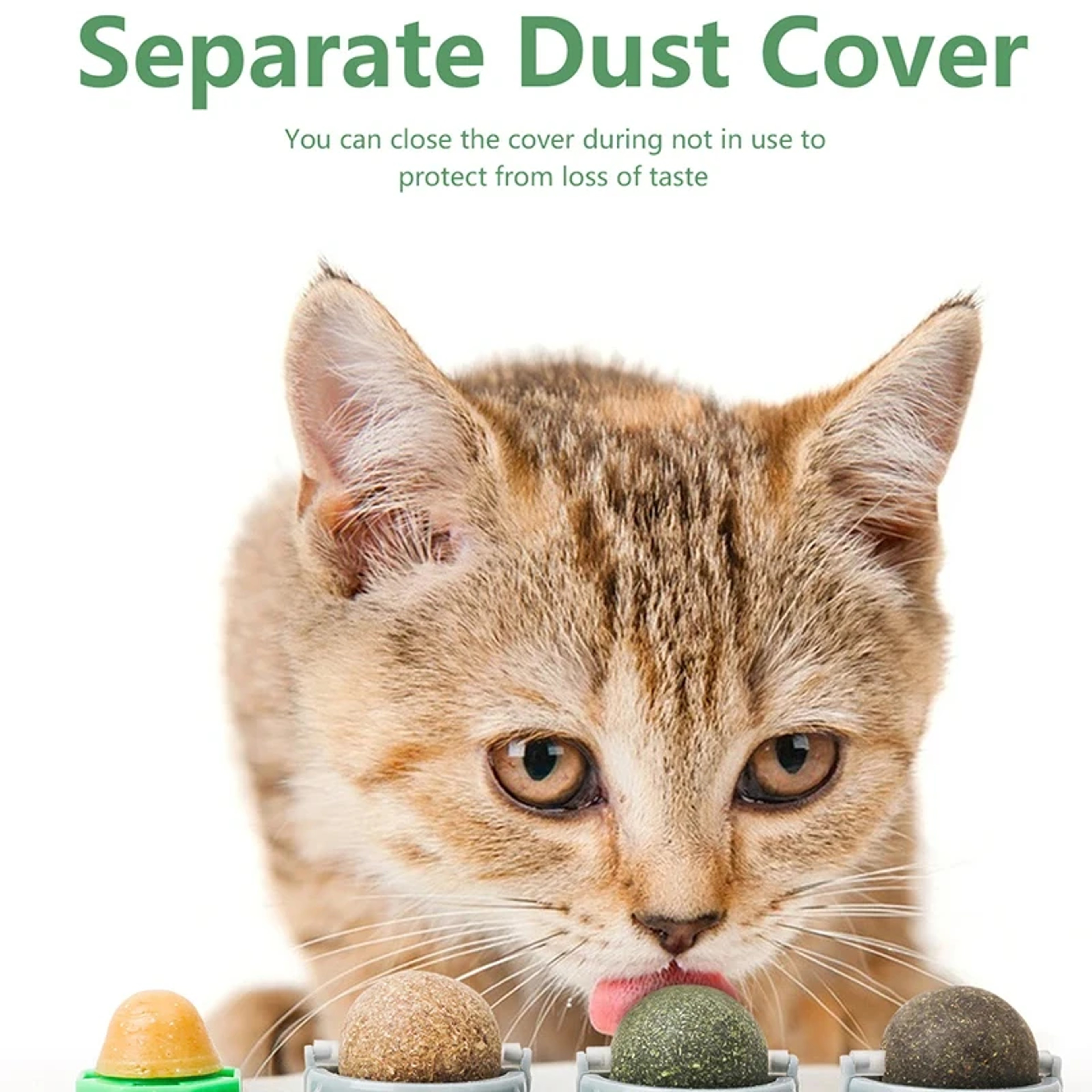 Catnip Ball Toy with Silver vine Cat Toy Wall Mount for Teeth Cleaning & Interactive Play – view 4