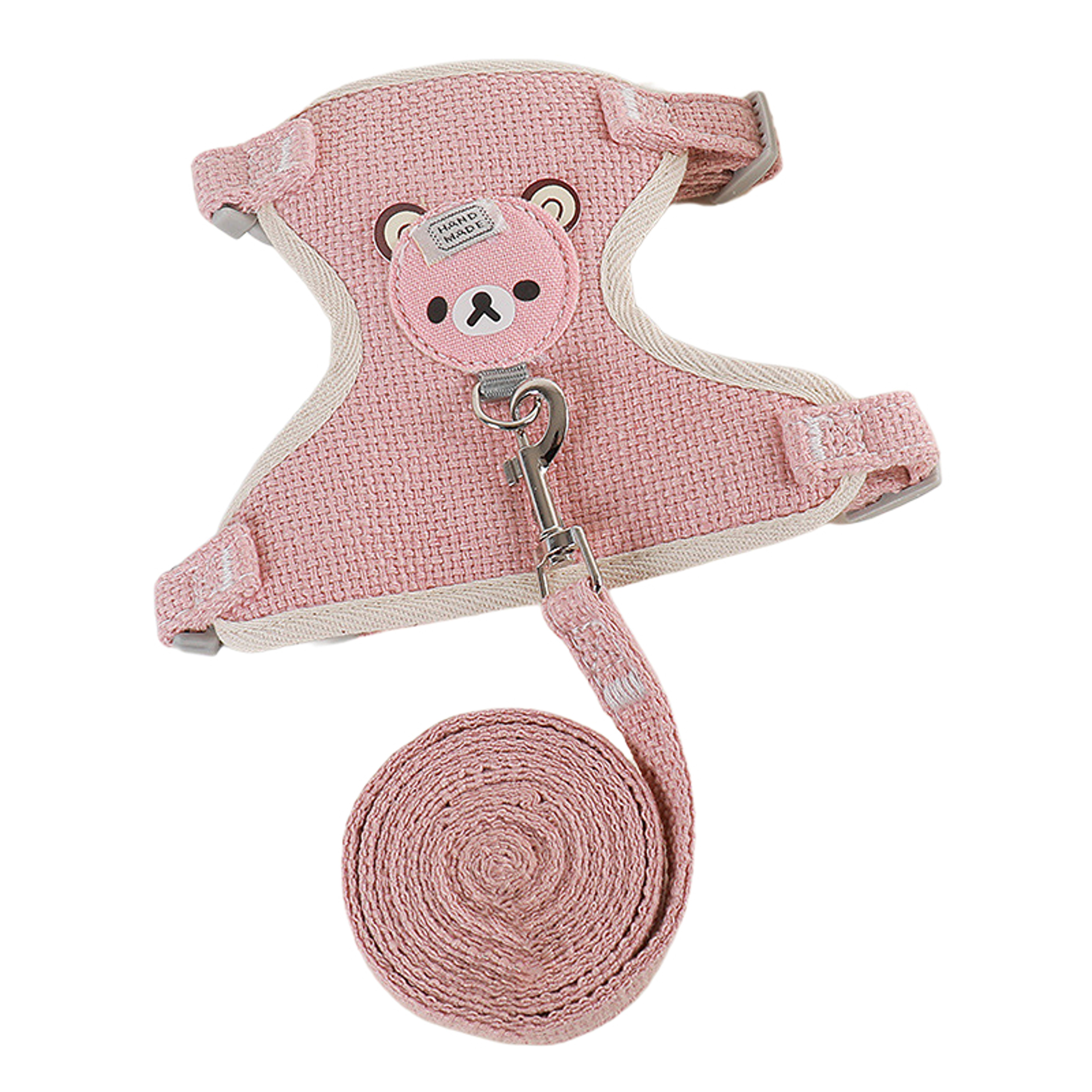 Breathable Pet Harness With Leash Adjustable Cat  Dog Vest For Small Pets 8