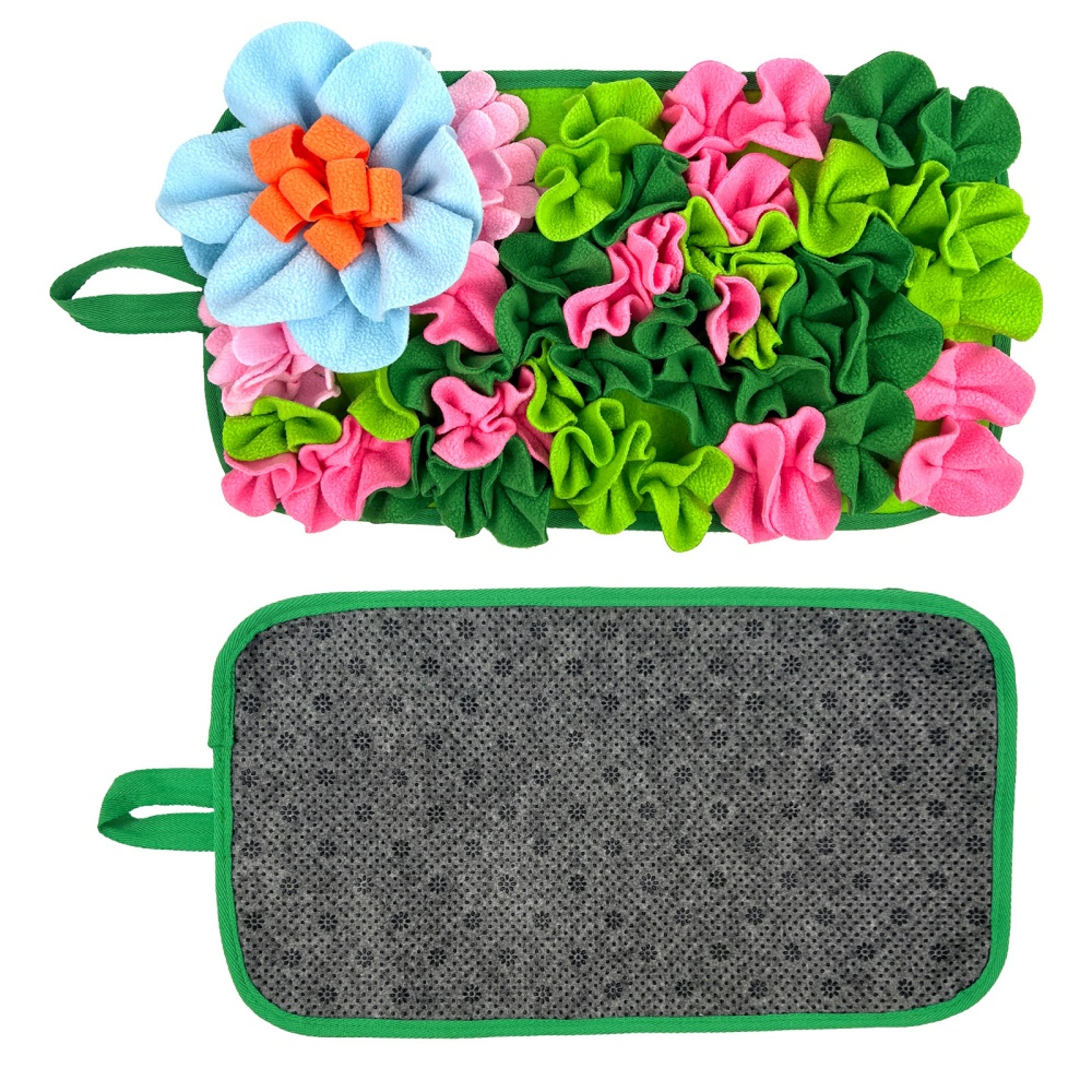 Interactive Rabbit Snuffle Feeding Mat for Small Animals Floral Foraging Puzzle Toy – view 4