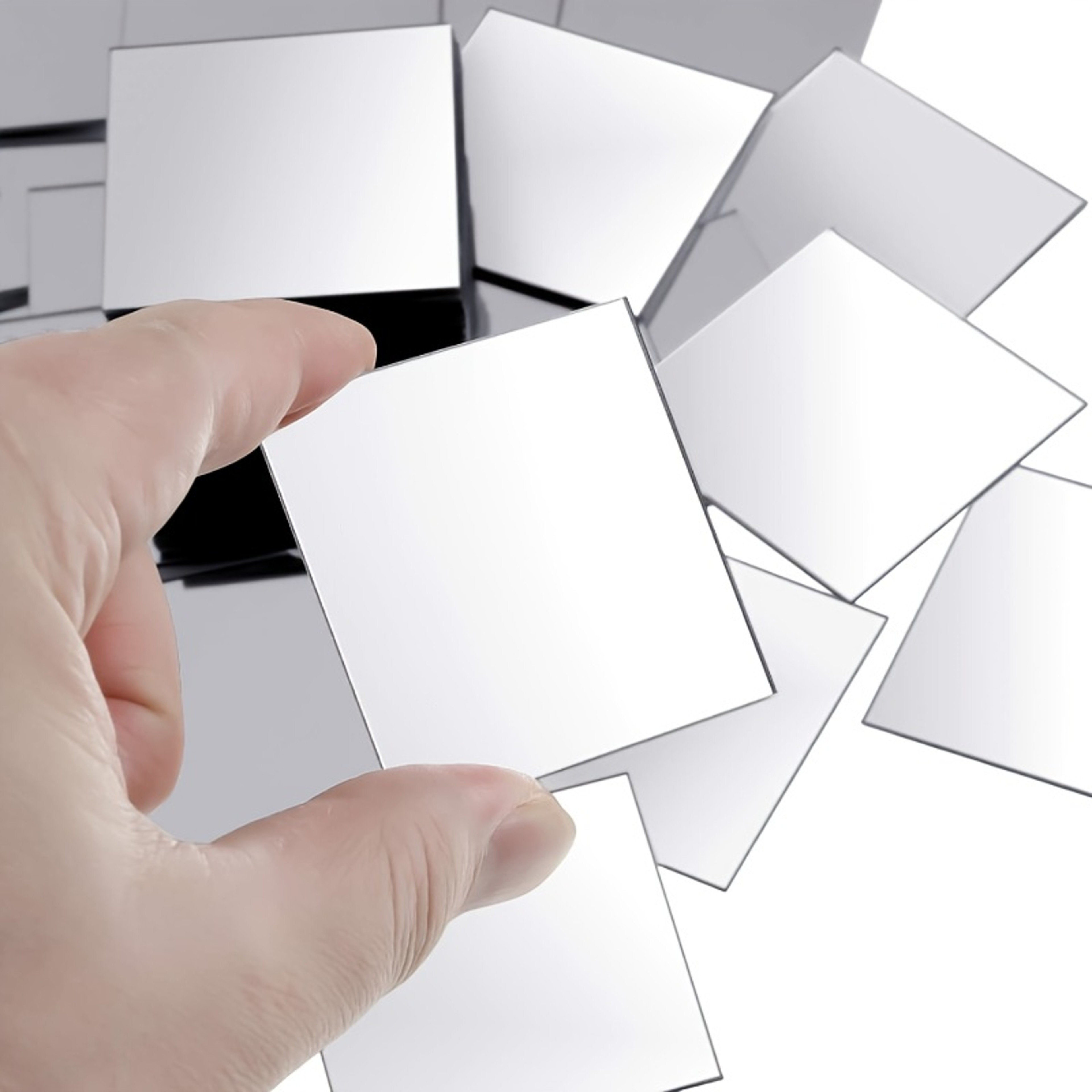 Acrylic Mirror Stickers Self Adhesive Mirror Tiles for DIY Wall Decor & Crafts – view 4