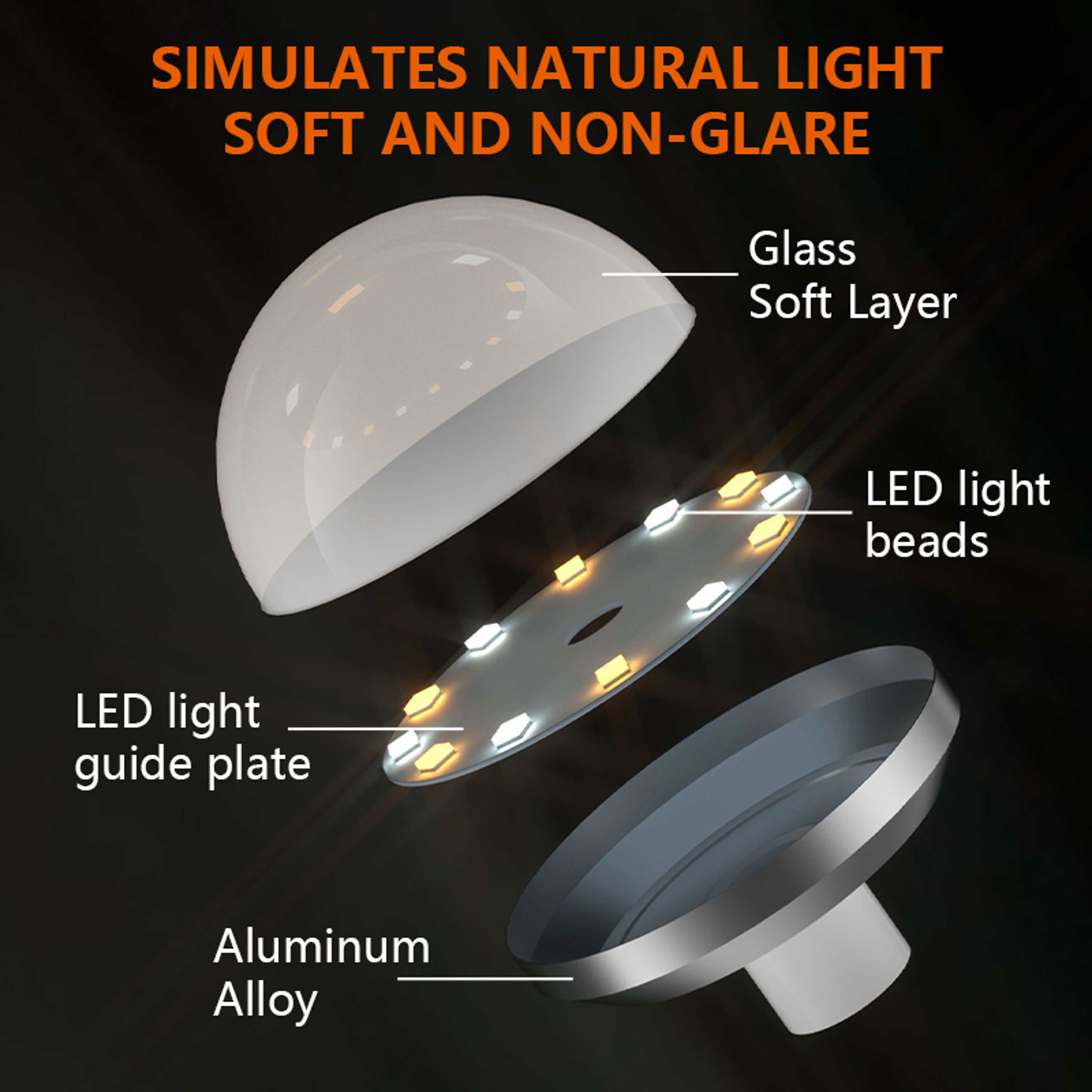 Dimmable LED Vanity Mirror Lights Kit for Makeup Mirror Bathroom Bedroom Wall Decor – view 3