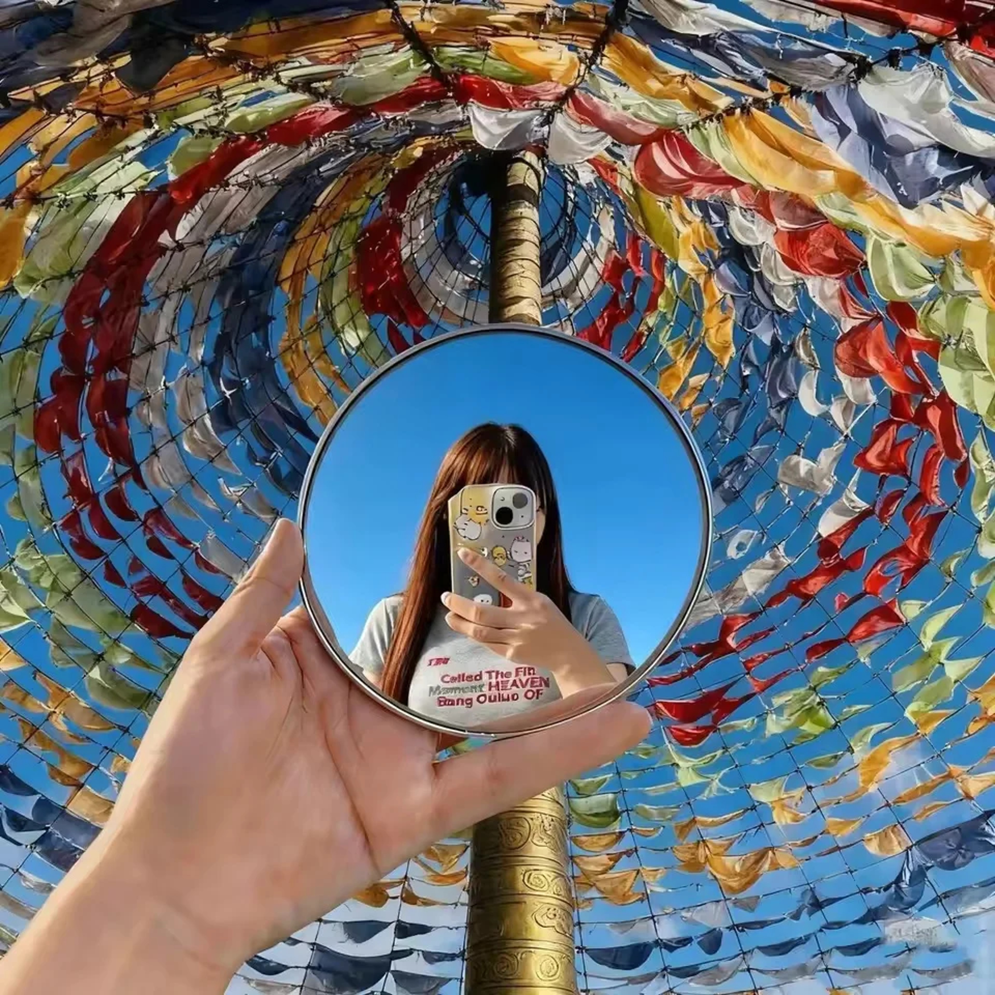 Portable Travel Selfie Mirror Convex Handheld Makeup Mirror for Photography & Touch Ups – view 2
