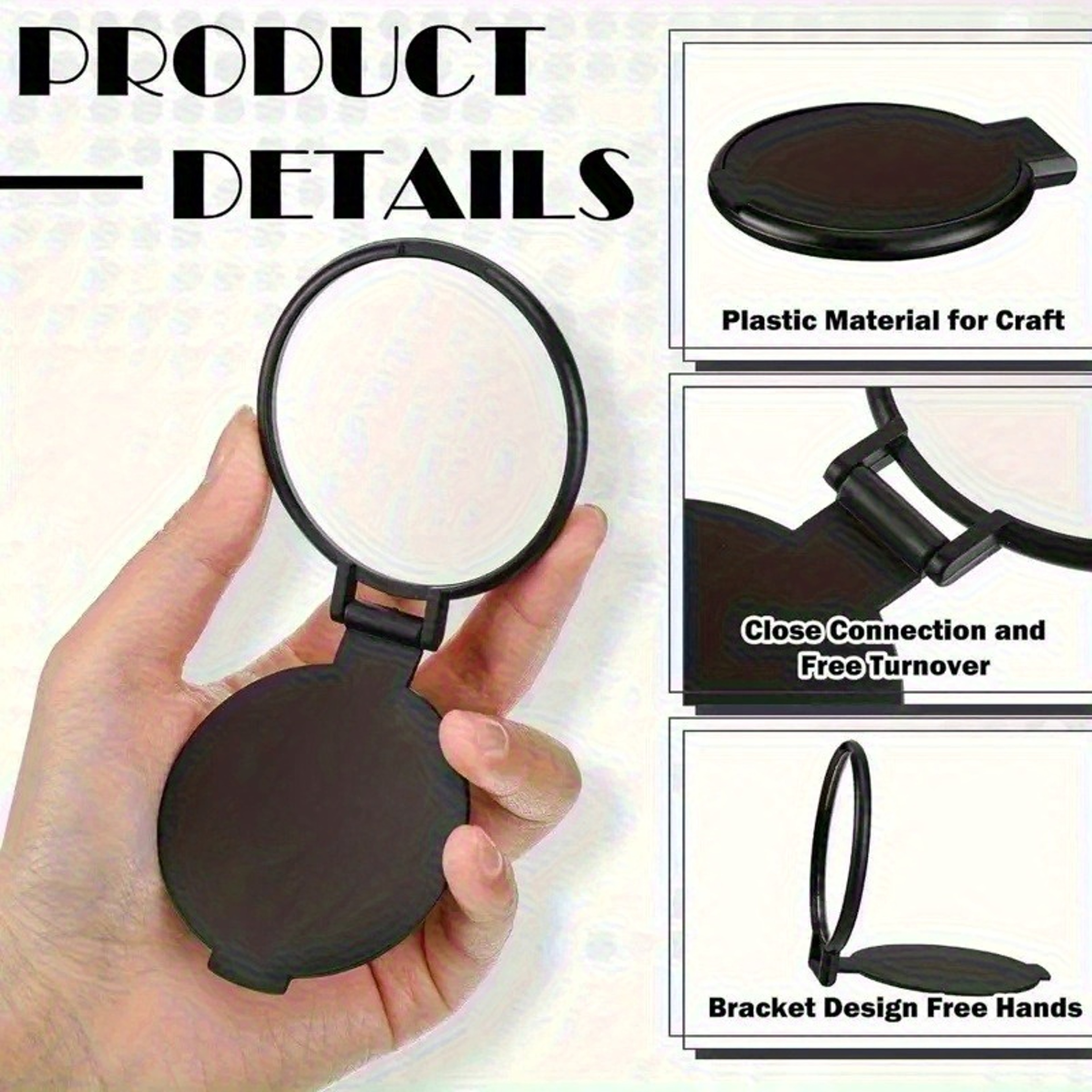 Portable Folding Makeup Mirror 50 Pack Compact Travel Pocket Mirrors for Beauty, Skincare & On the Go Touch Ups – view 5