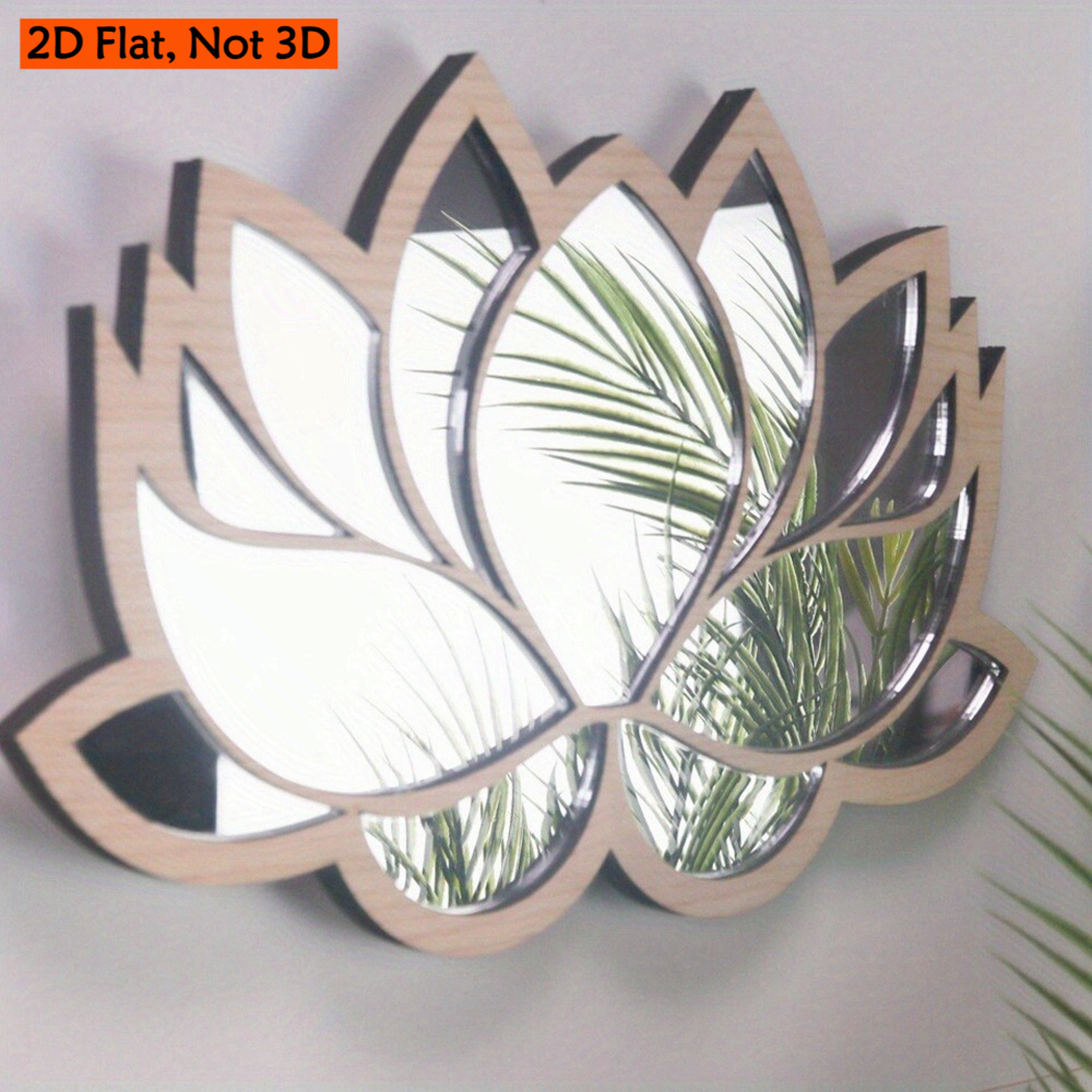 Modern Lotus Wall Mirror Mandala Self Adhesive Acrylic Wall Decor for Bedroom, Living Room & Entryway – view 5