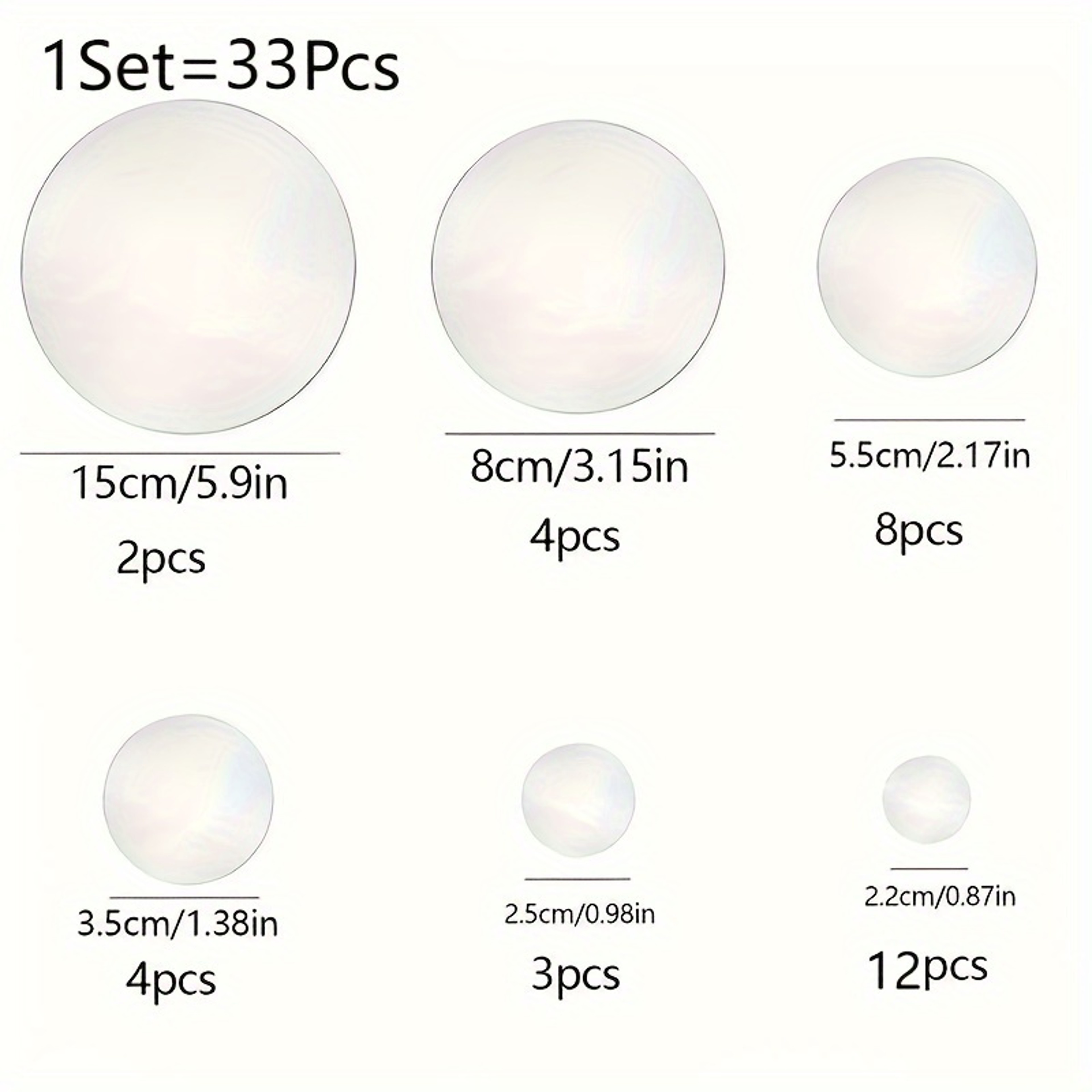 Piece Acrylic Mirror Wall Stickers Round DIY Self Adhesive Mirror Decor for Bedroom Bathroom – view 7