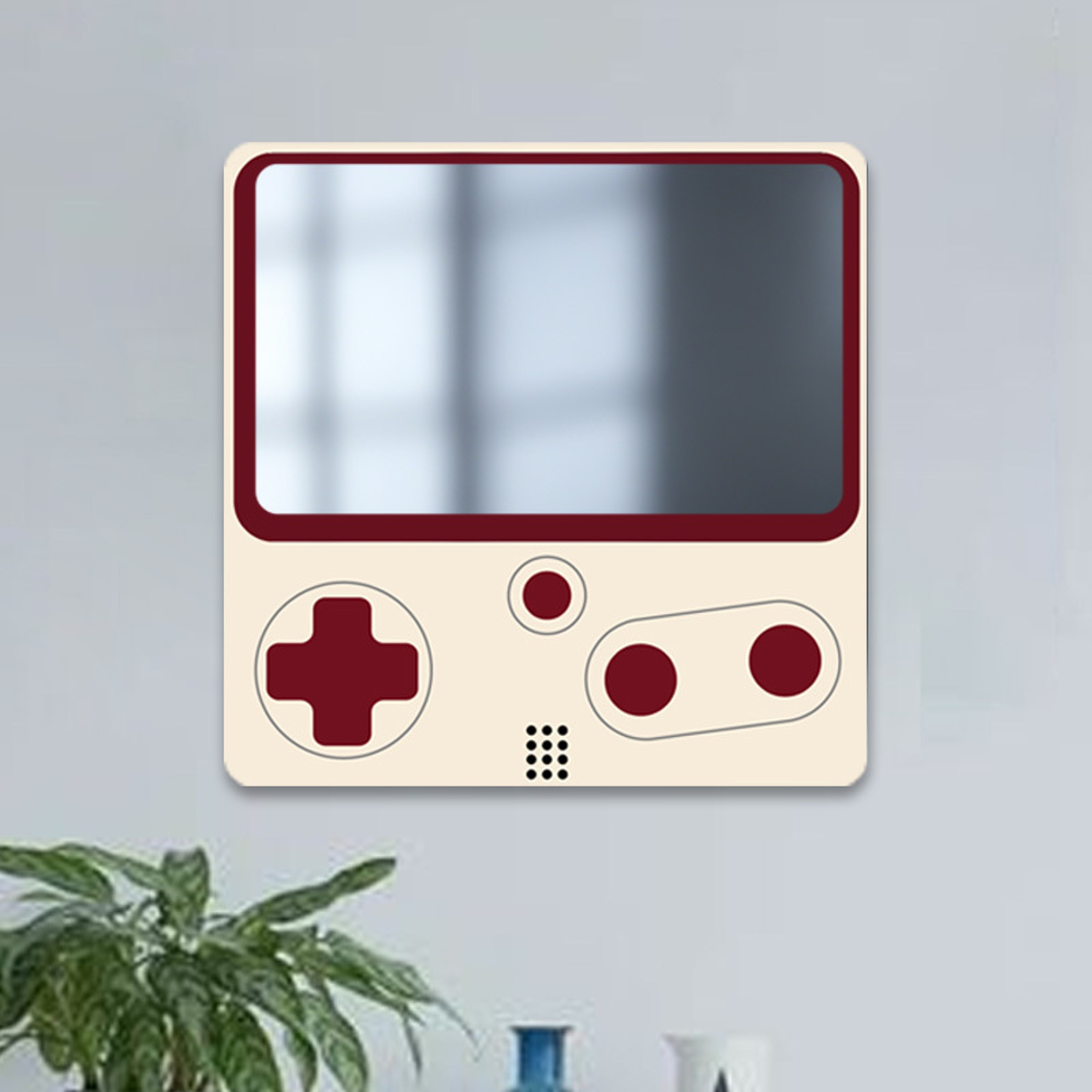 Game Controller Wall Mirror Self Adhesive Acrylic Mirror Sticker for Gaming Room Bedroom Bathroom Decor – view 7