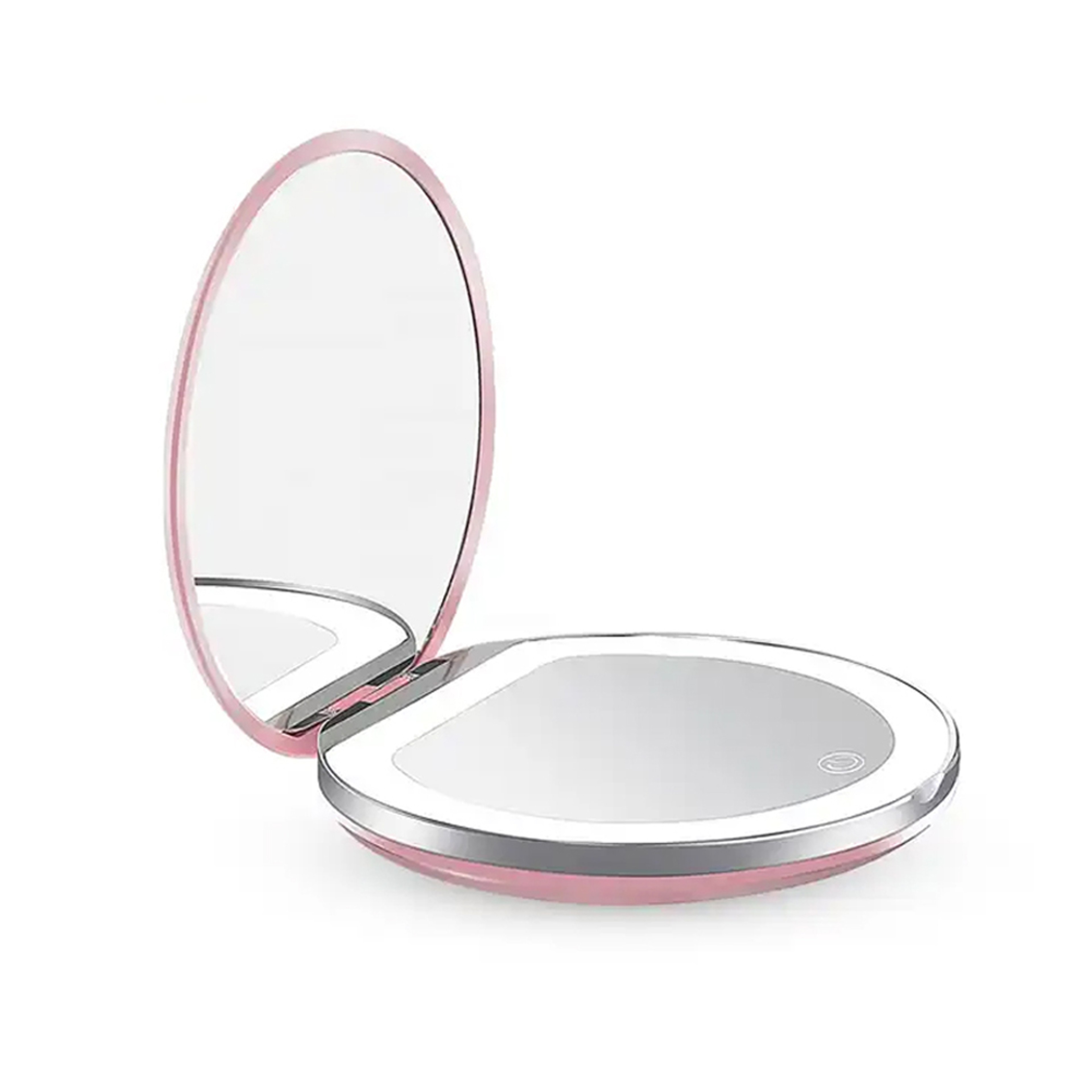LED Compact Mirror With Light USB Rechargeable 1X And 3X Magnifying Travel Pocket Mirror 6
