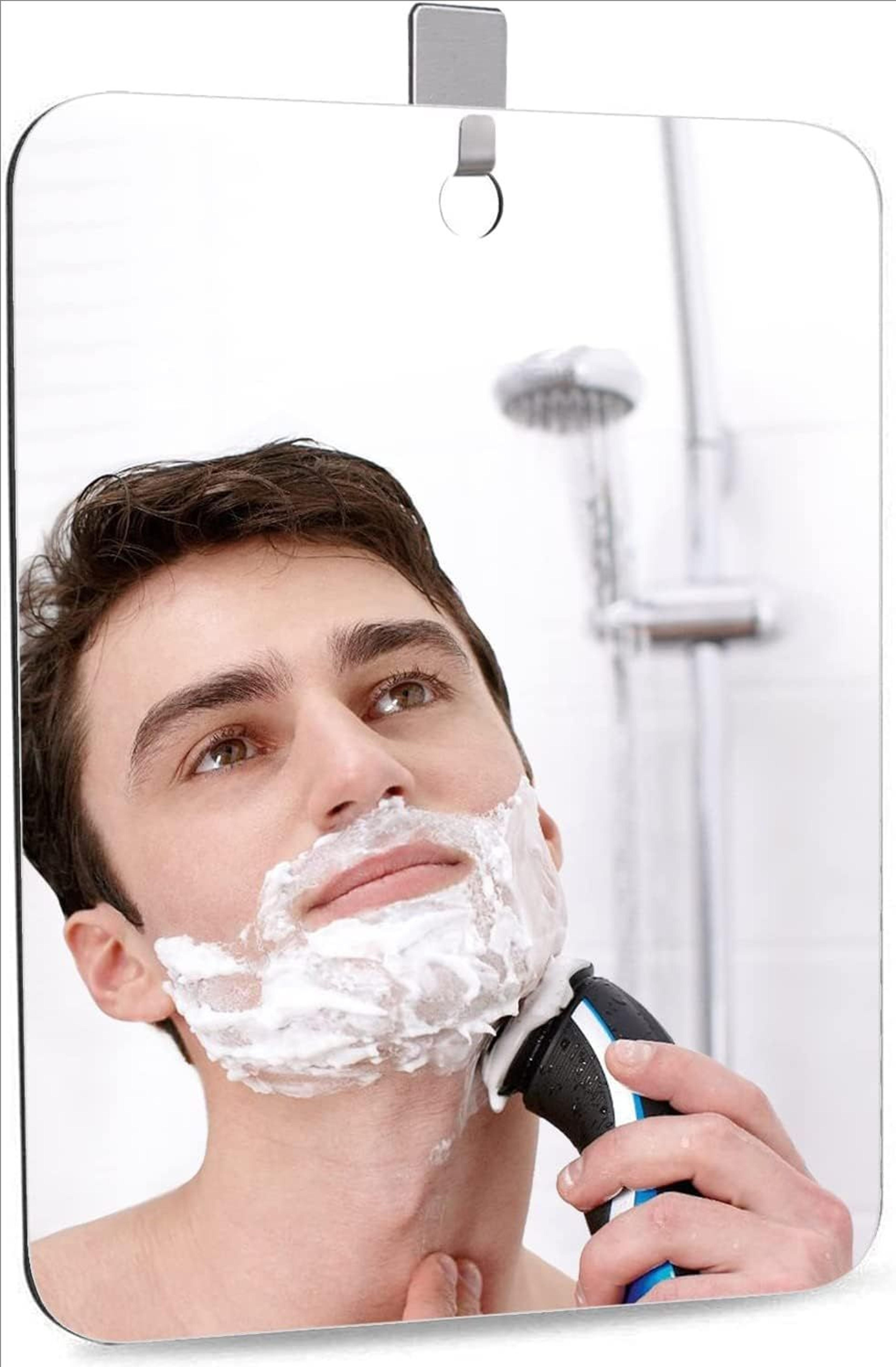 Fogless Shower Mirror for Shaving Anti Fog Acrylic Bathroom & Travel Mirror – view 4