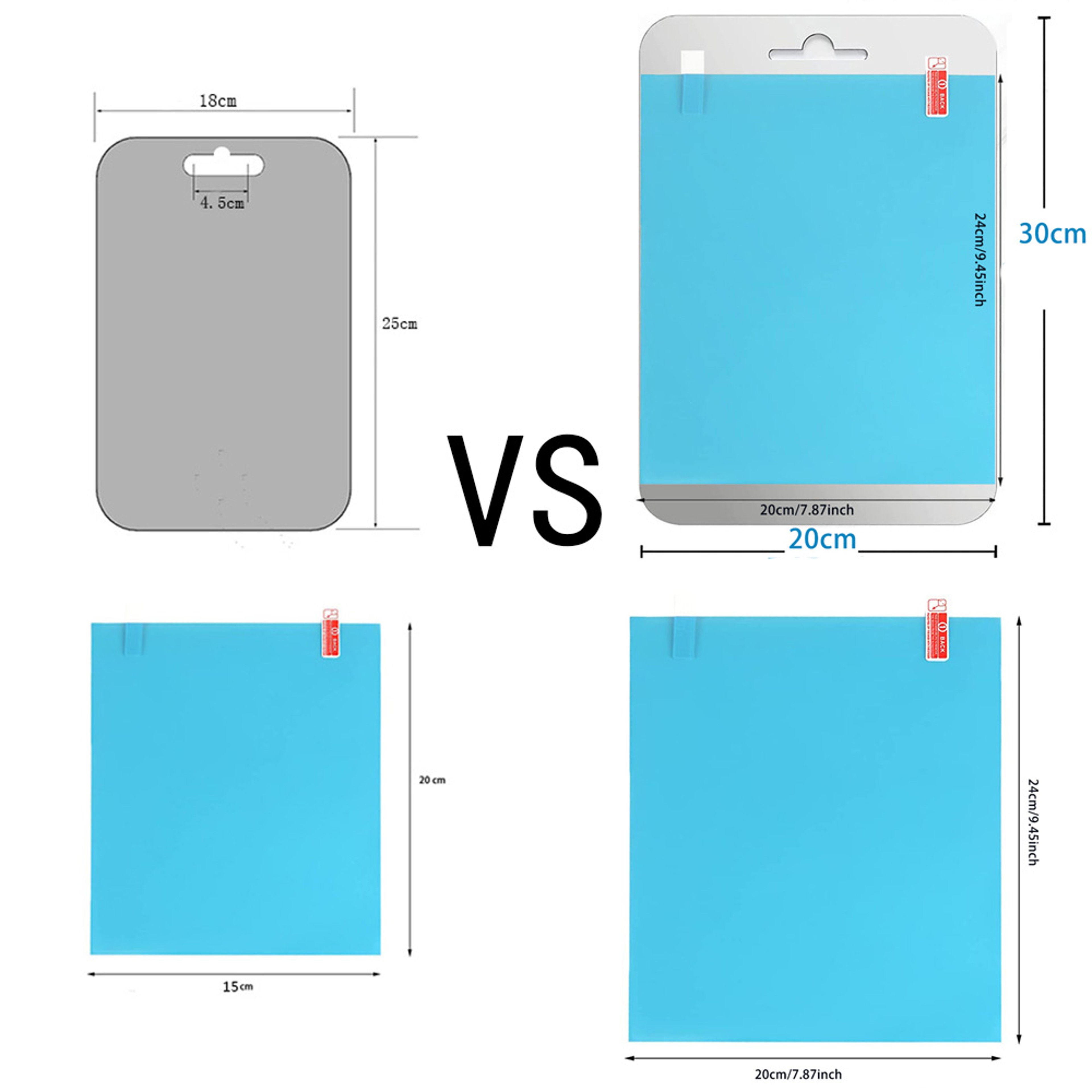 Fogless Shower Mirror Large Unbreakable Acrylic Mirror for Travel & Bathroom Shaving – view 6