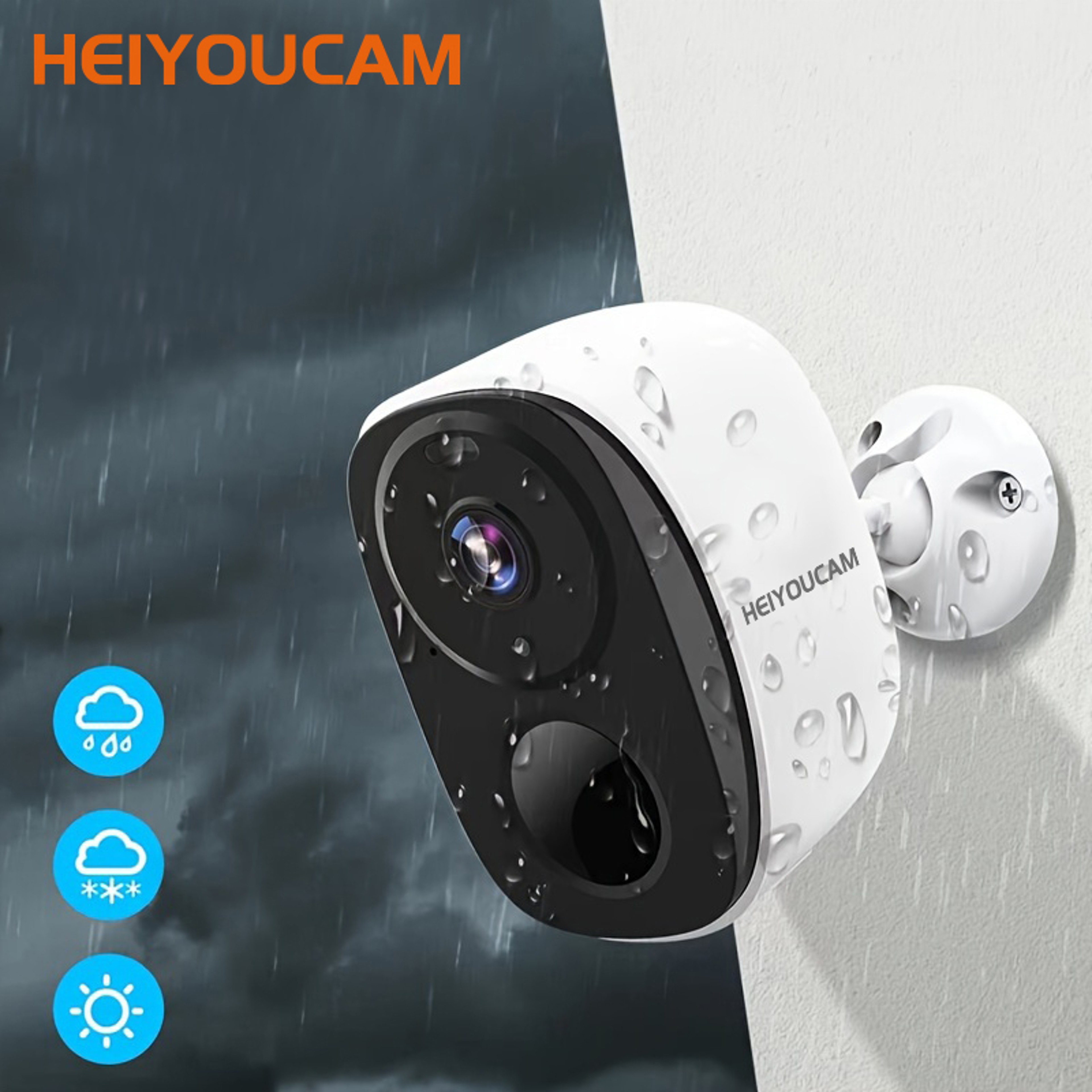 2K 3MP Wireless Outdoor Security Camera With Color Night Vision And Siren 2