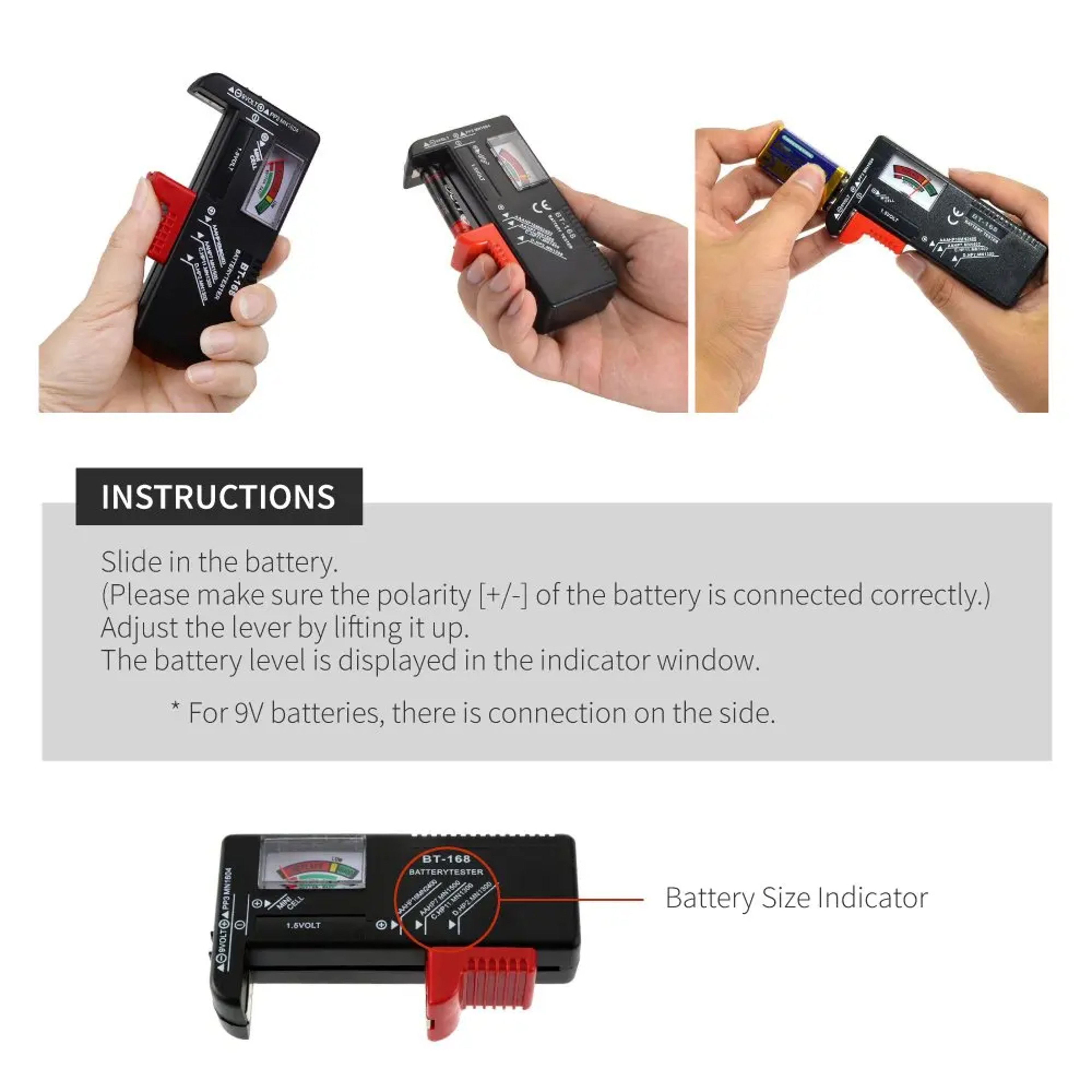BT168 Universal Battery Tester and Button Cells – view 5