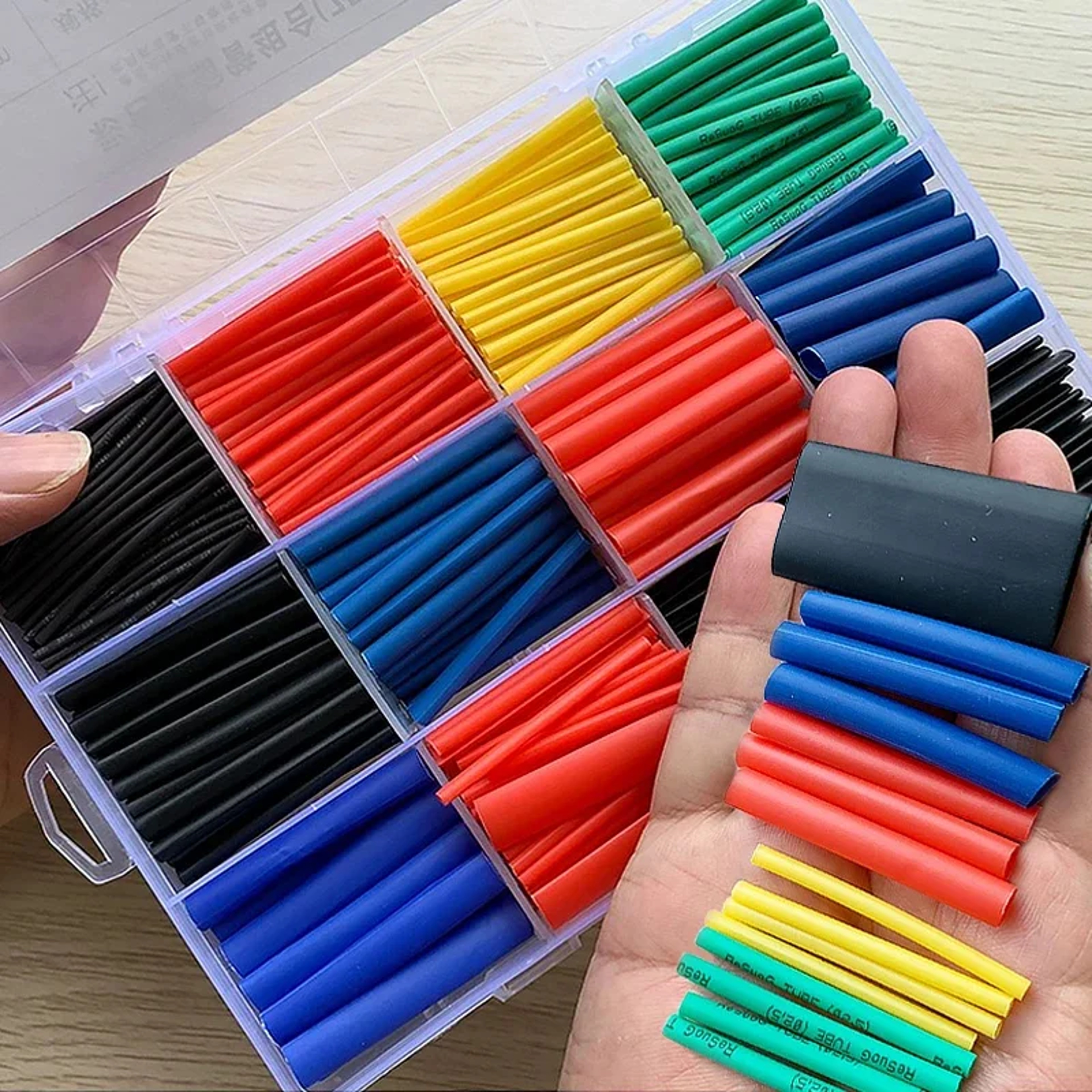 Heat Shrink Tubing Kit 21 Flame Retardant Wire Insulation And Cable Protection Sleeves 2