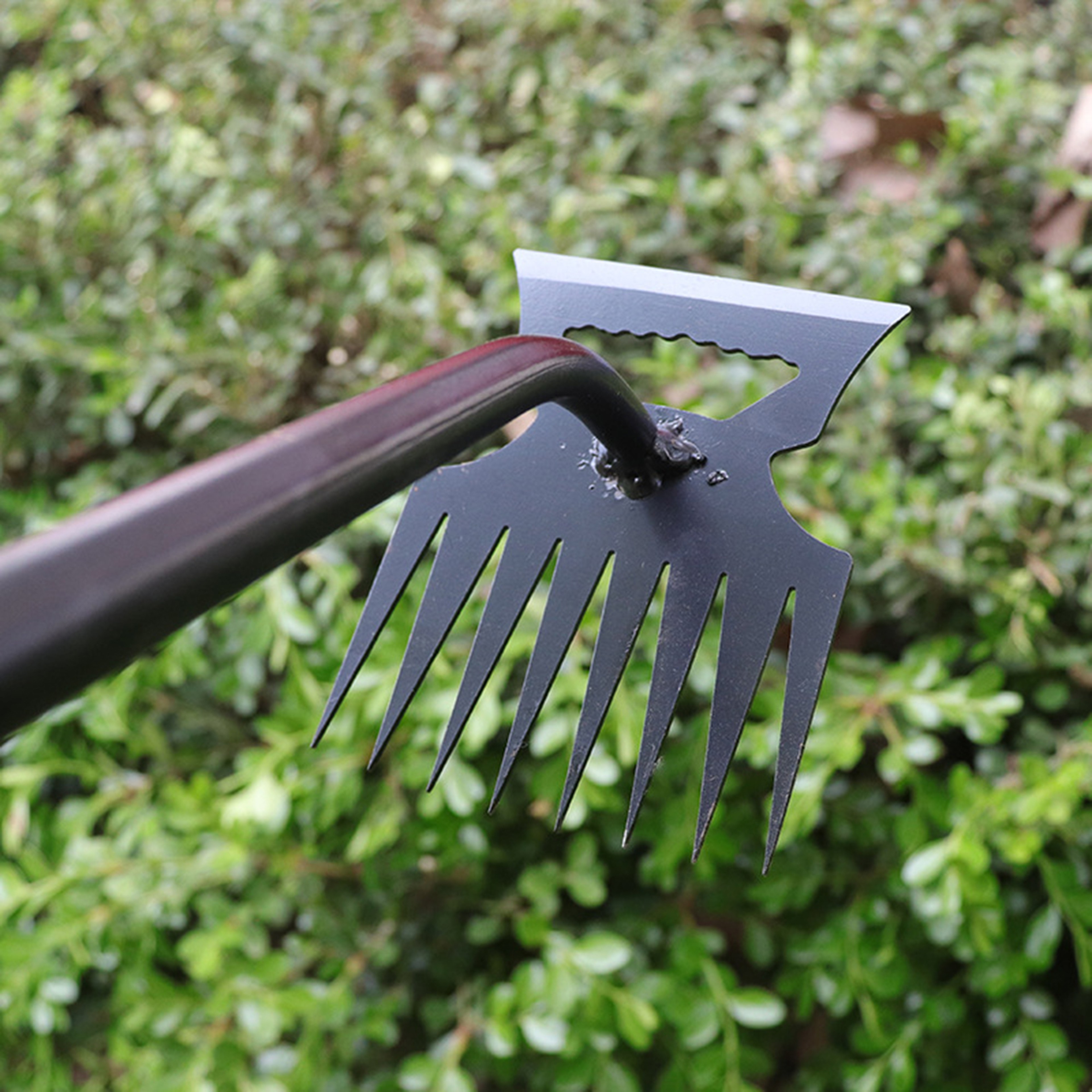 Stainless Steel Garden Rake and Weed Cleaning Shovel – view 2